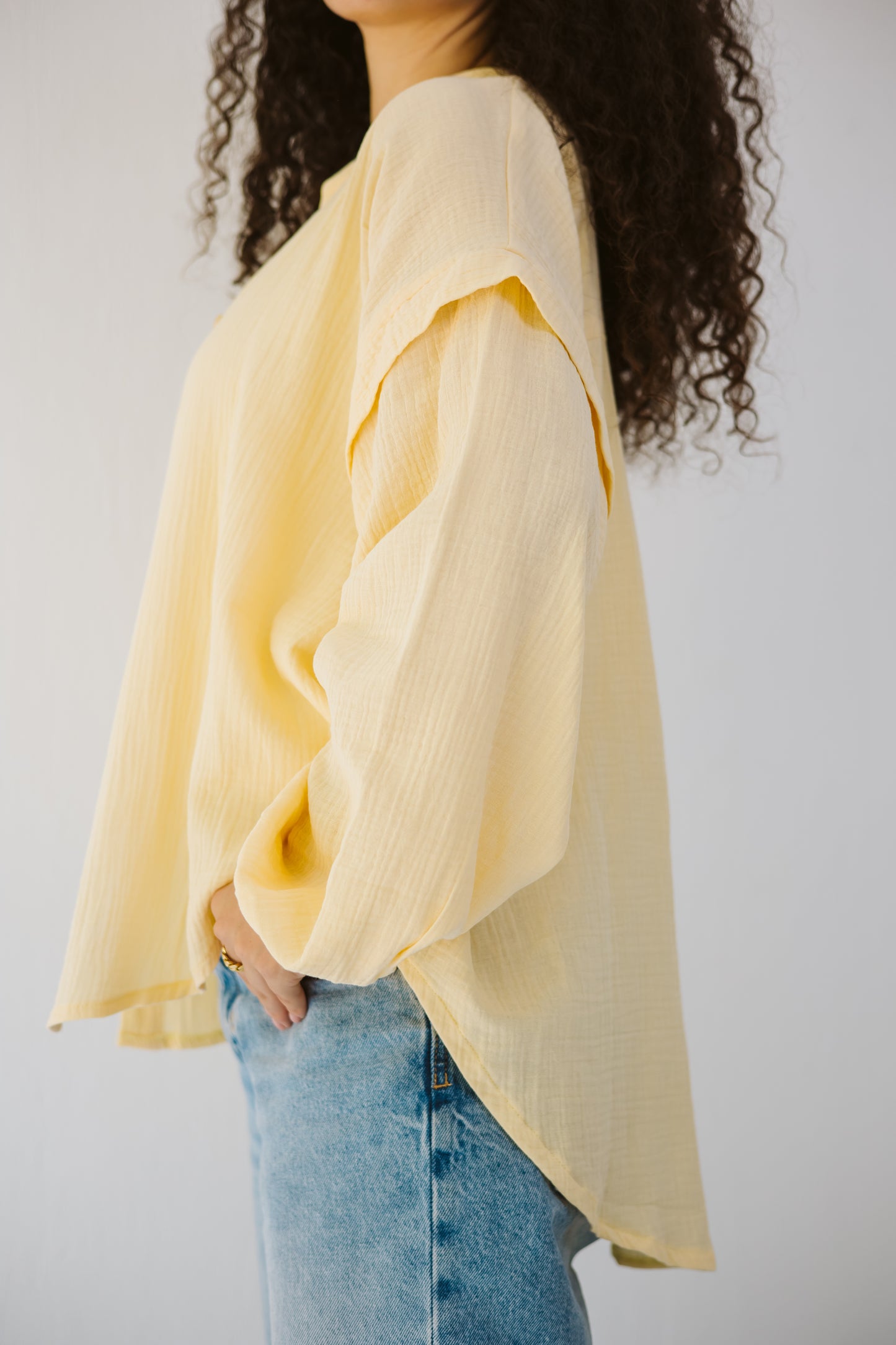 Muslin Shirt in Yellow