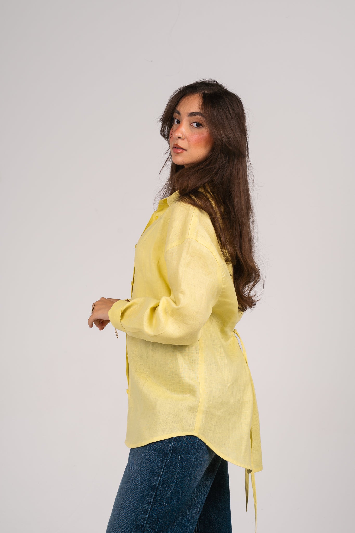 Wrap it shirt in Yellow