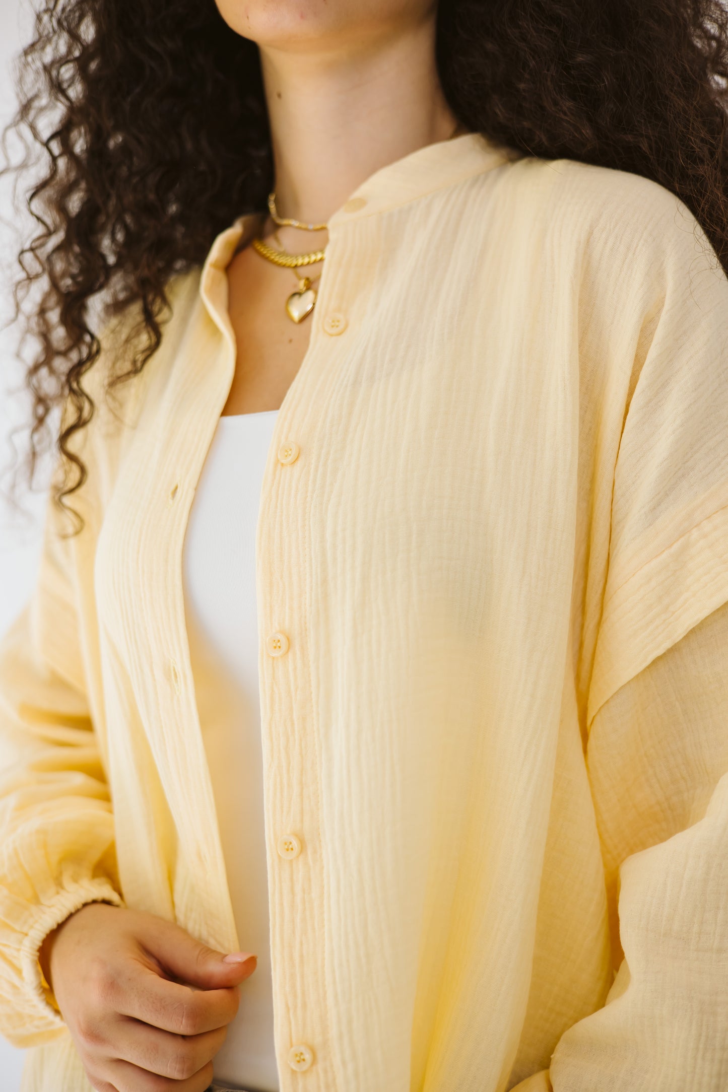 Muslin Shirt in Yellow