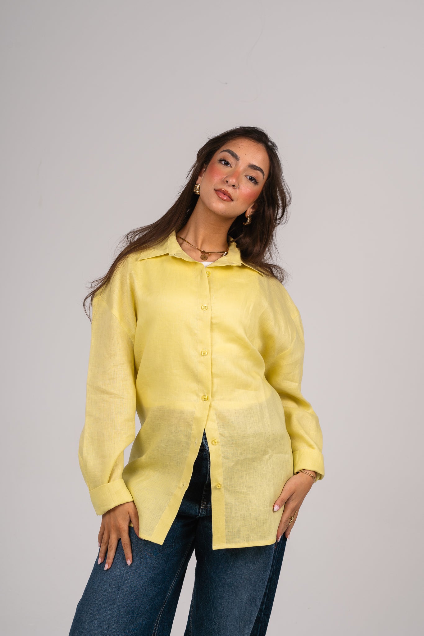 Wrap it shirt in Yellow