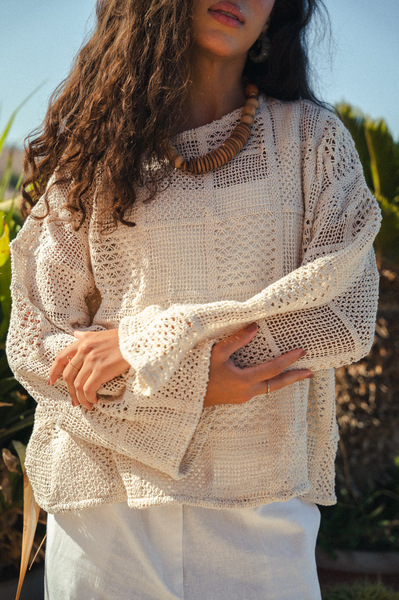 Crochet squares top
