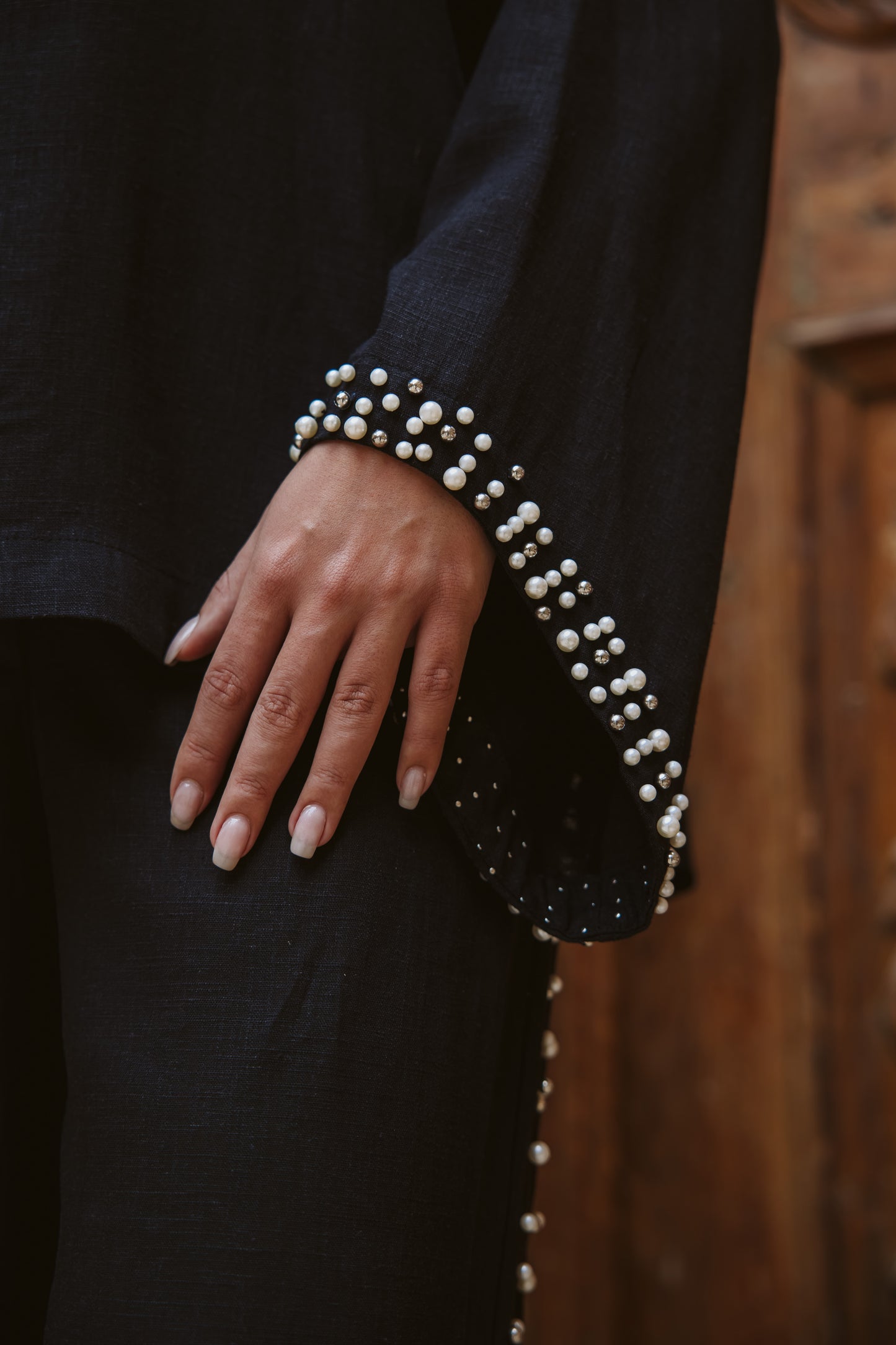 Most wanted pearls set in black