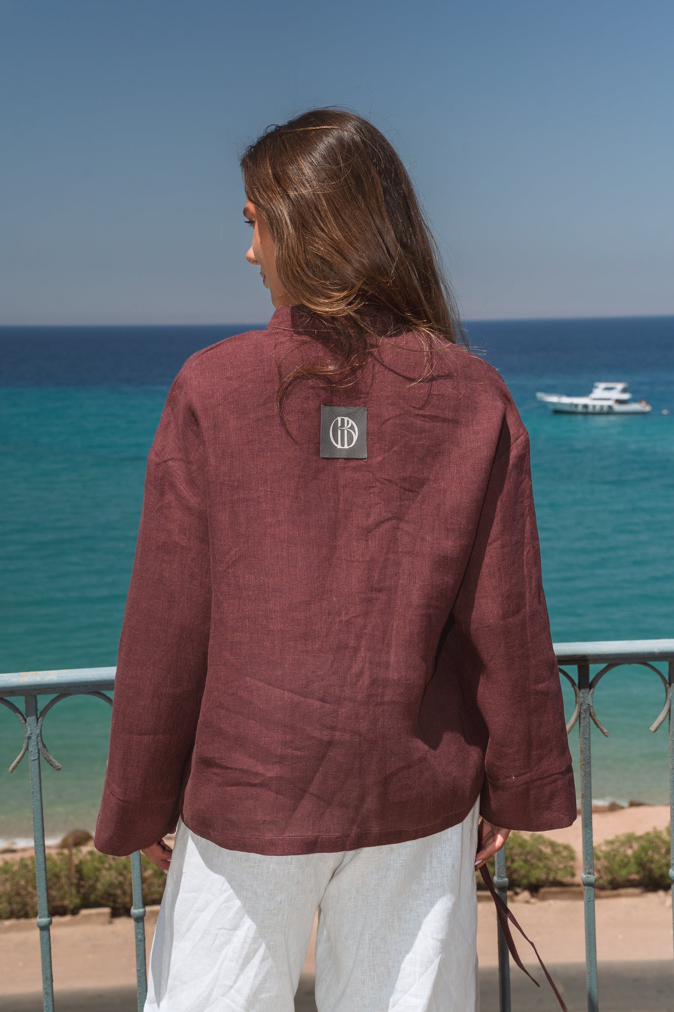Honey Glow Shirt in Burgundy