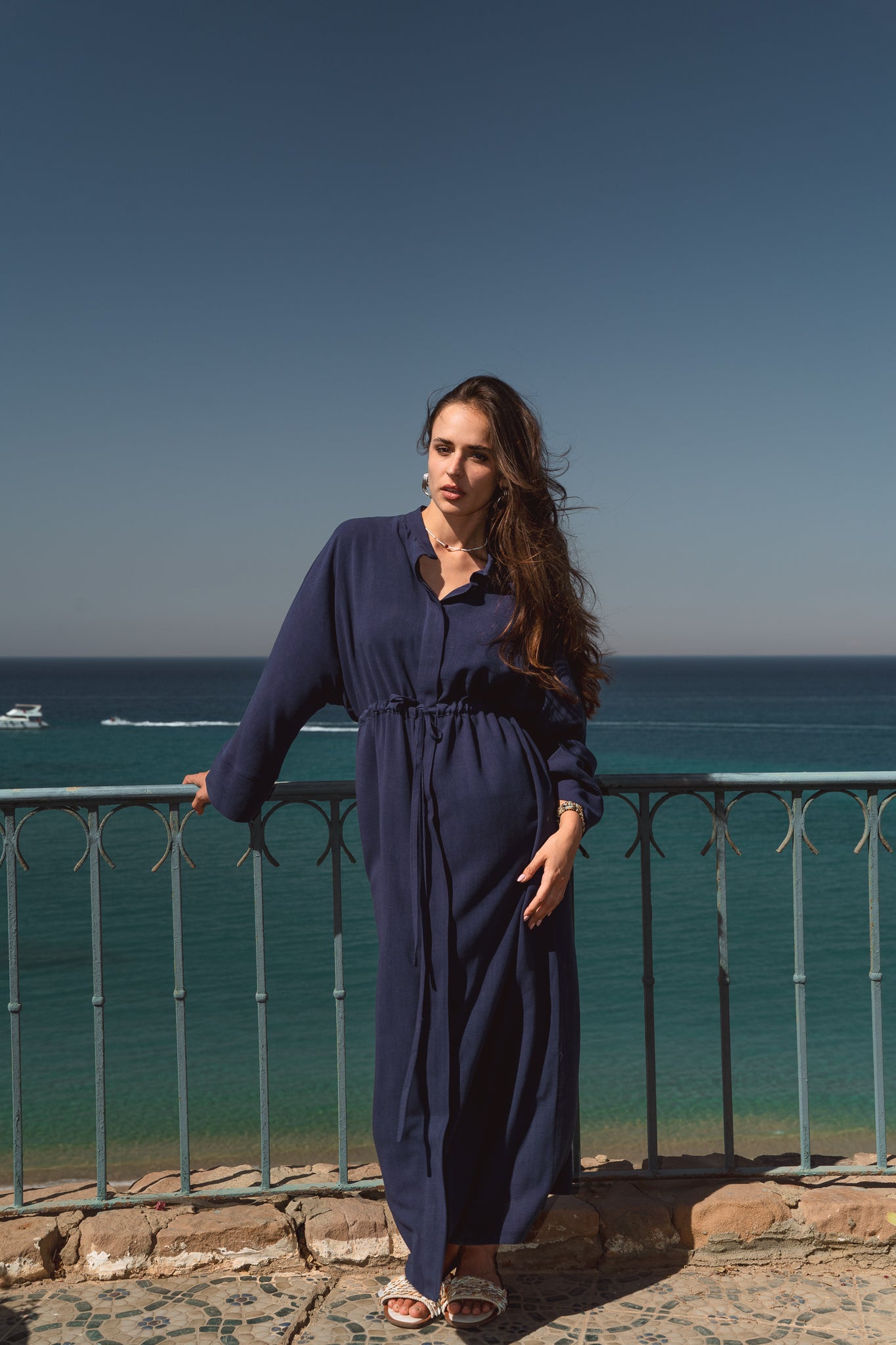 Daisy Dress in Navy