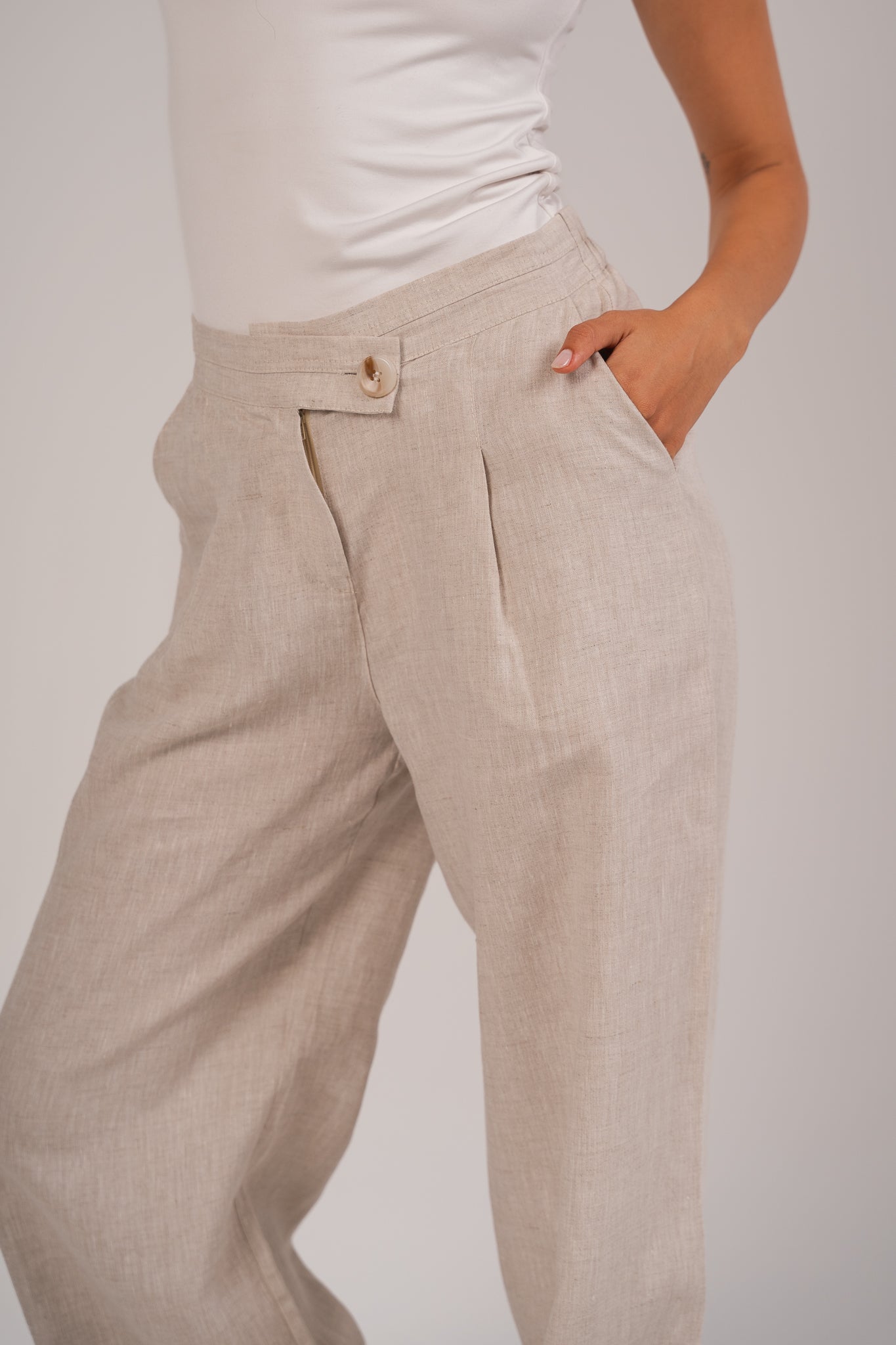 The Not So Formal Pants in Beige