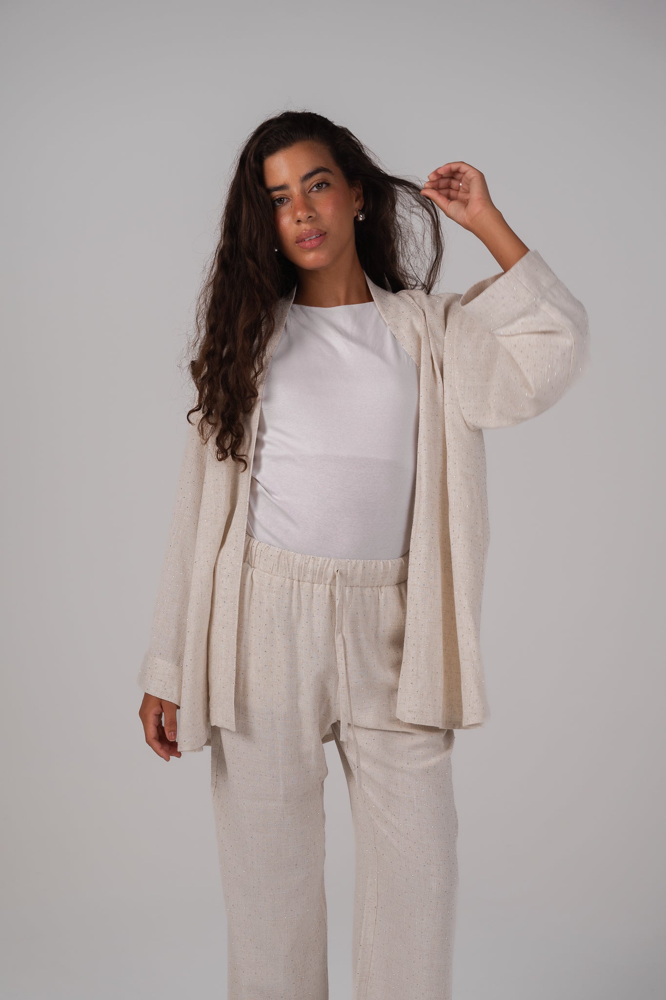 The Dazzle Set in Beige