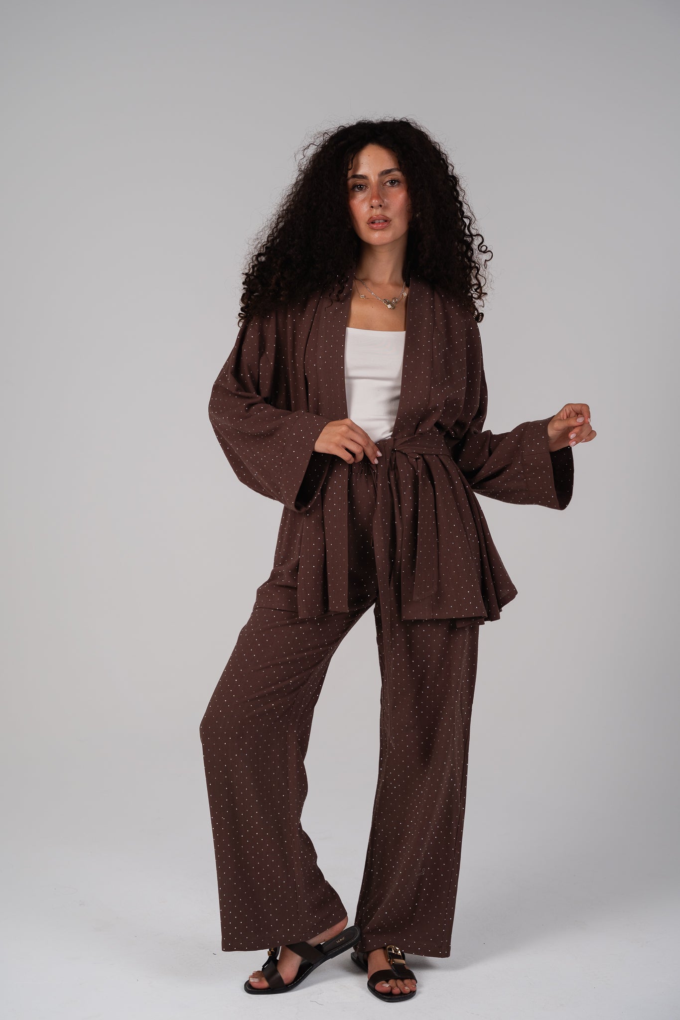 The Dazzle Set in Brown