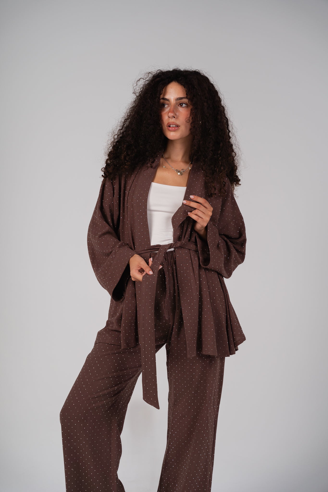 The Dazzle Set in Brown