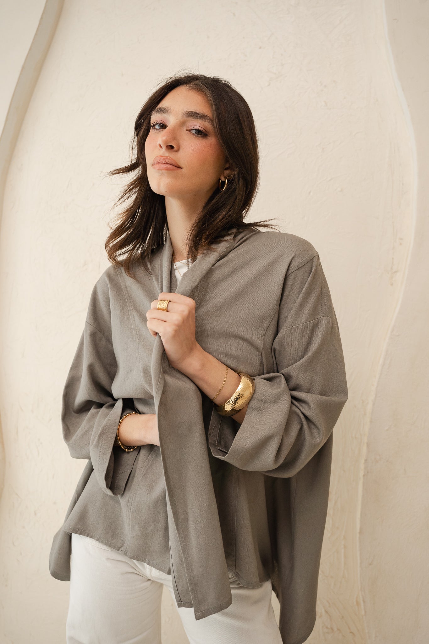 Good Feels Kimono in Grey