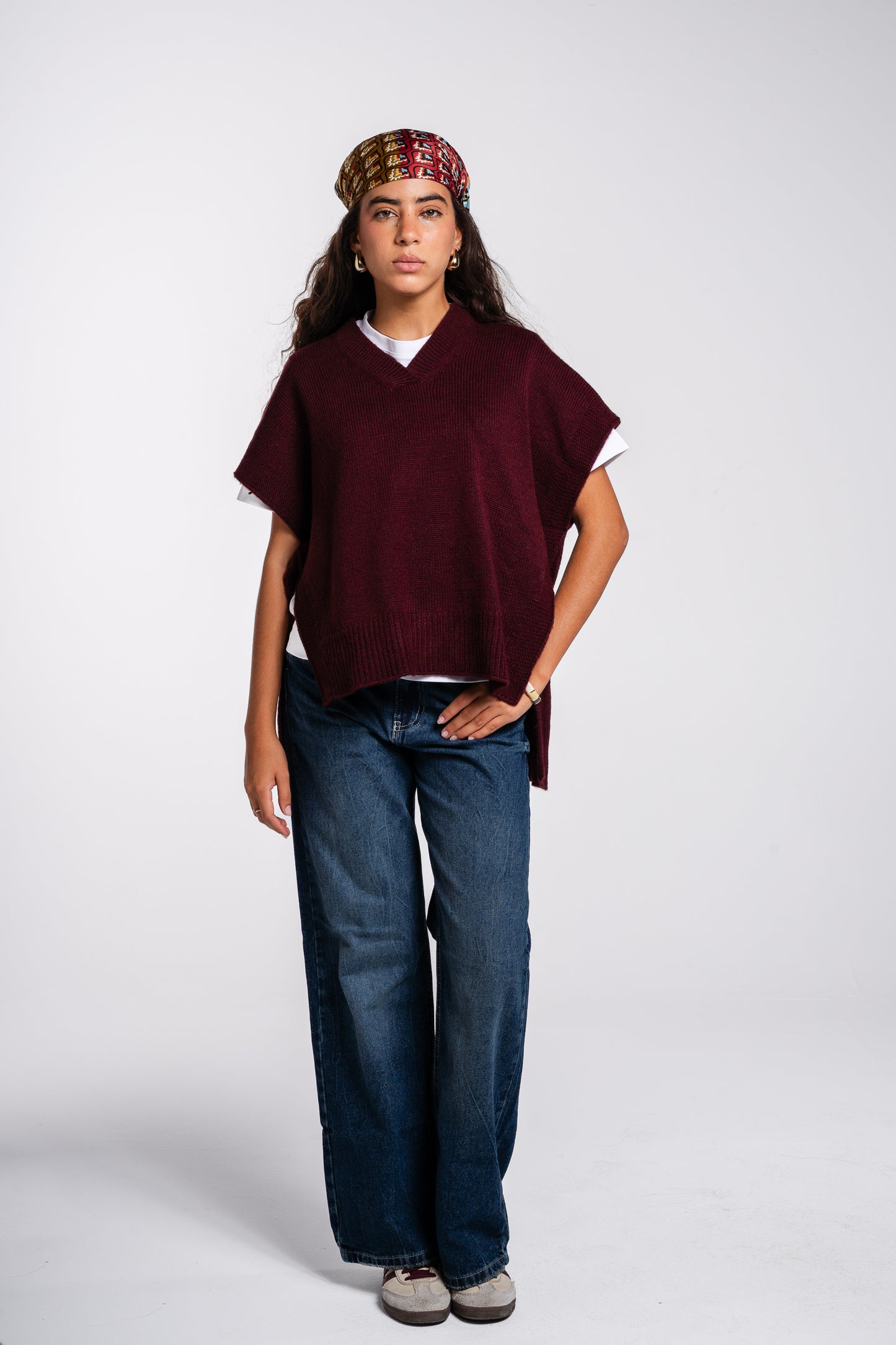 Last Call Vest in Burgundy