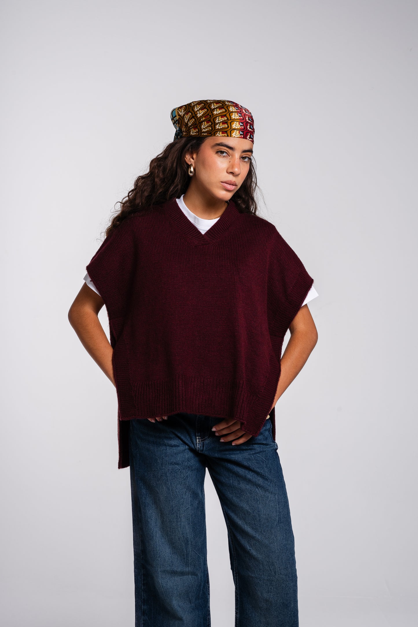 Last Call Vest in Burgundy