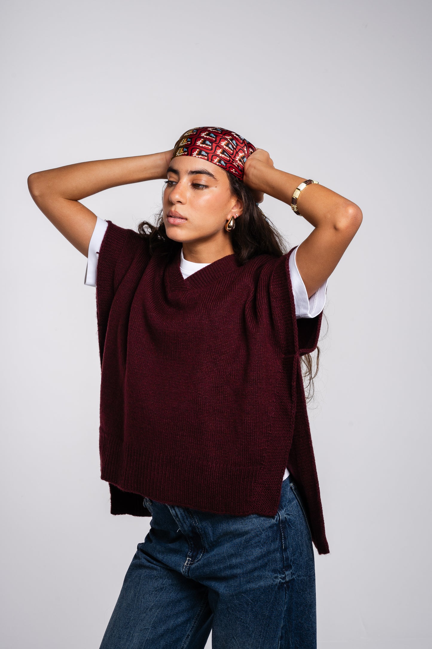 Last Call Vest in Burgundy