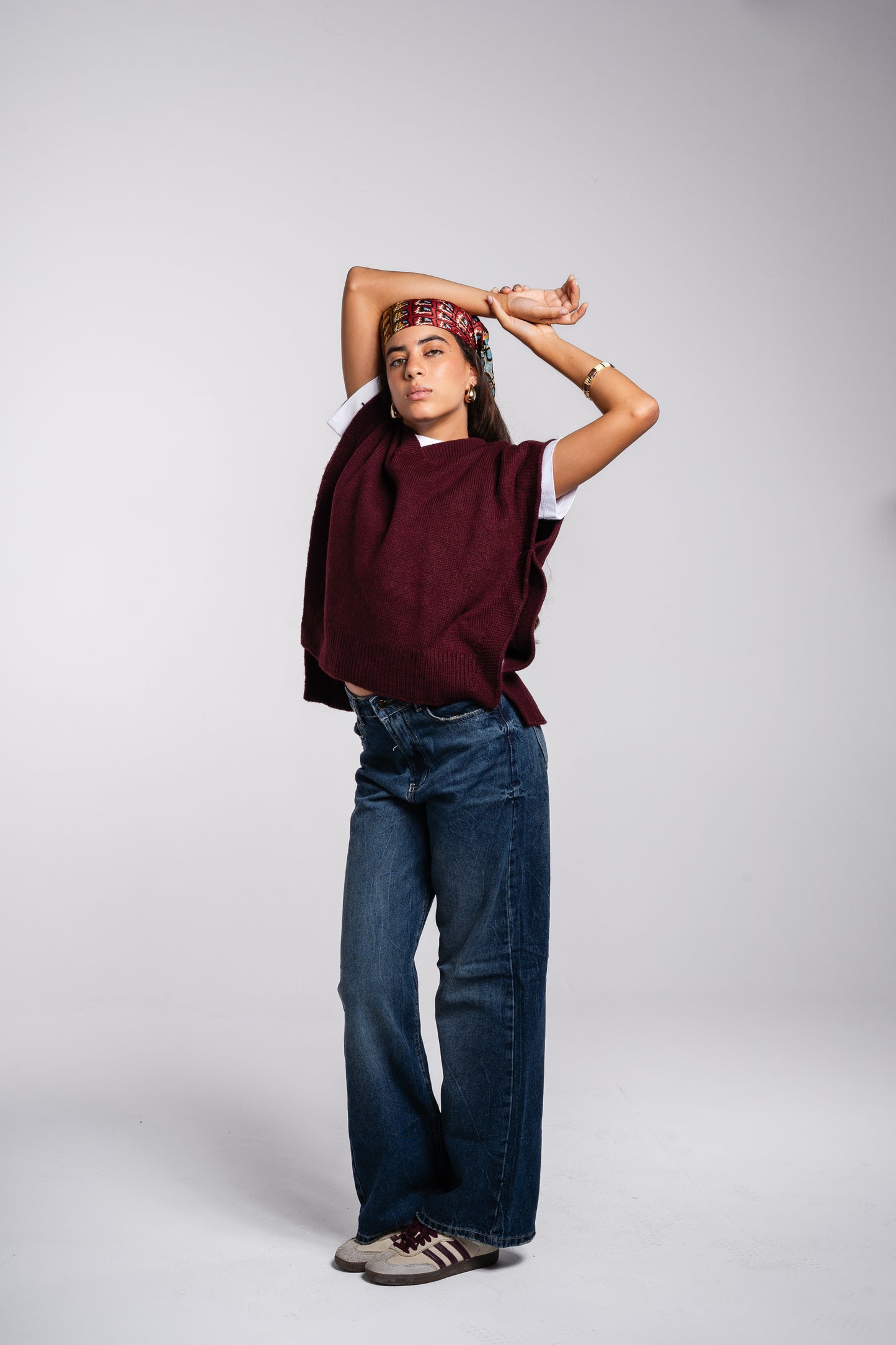 Last Call Vest in Burgundy