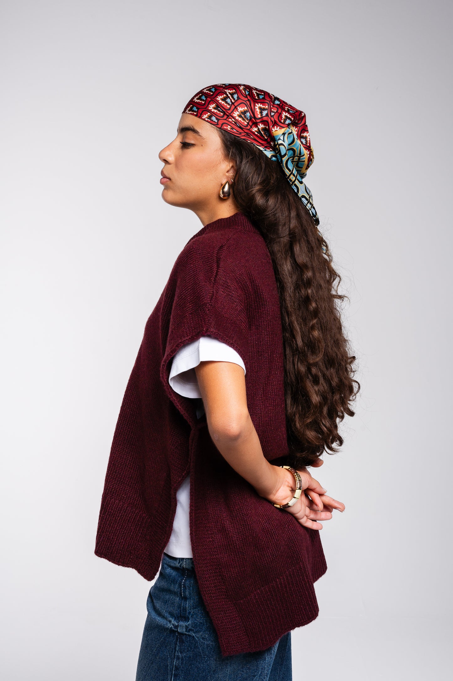 Last Call Vest in Burgundy