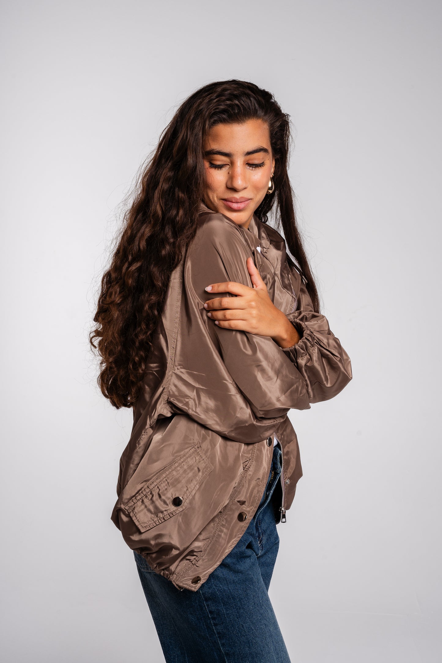 Waterproof Jacket in Cafe