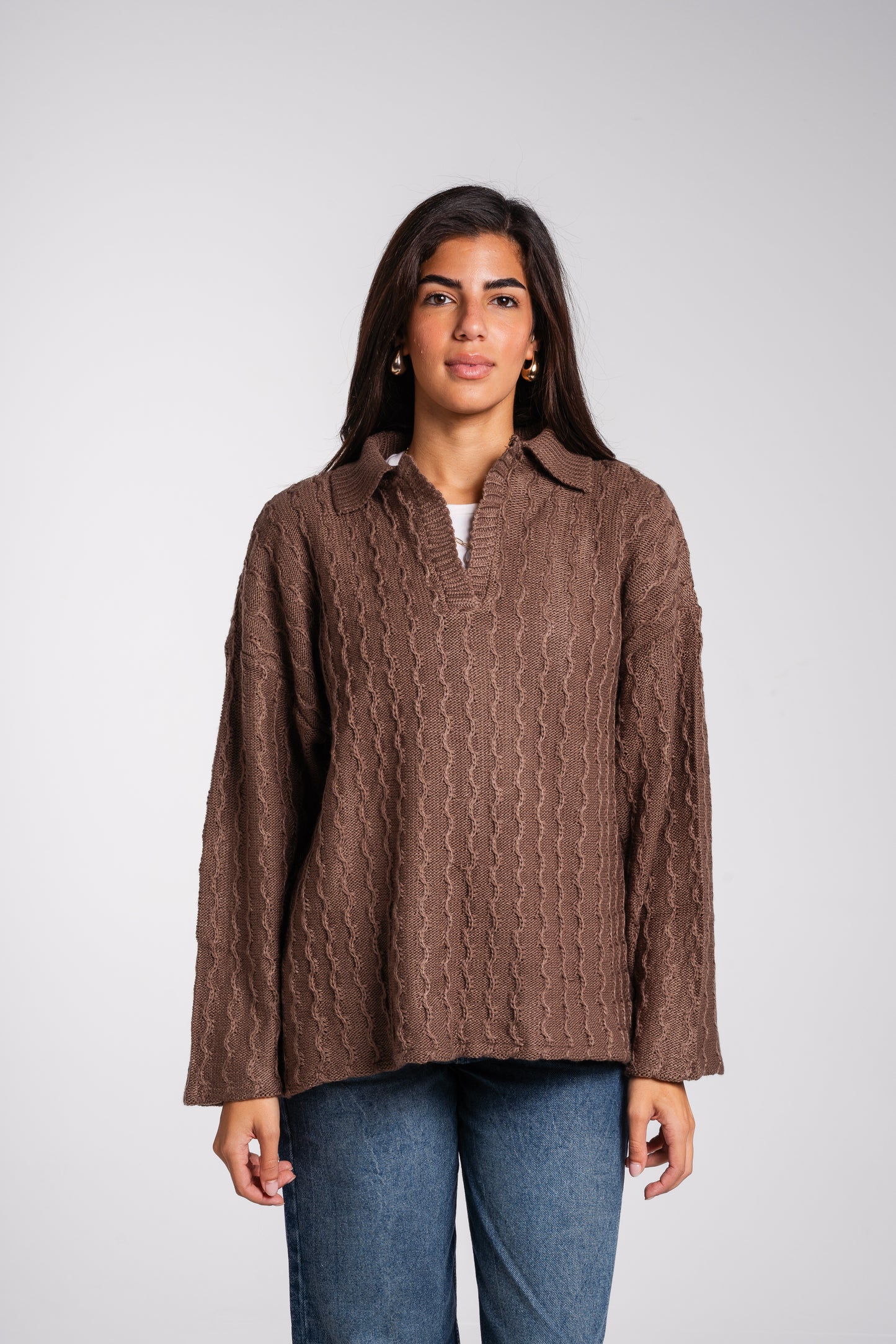 Going Places Pullover in Cafe