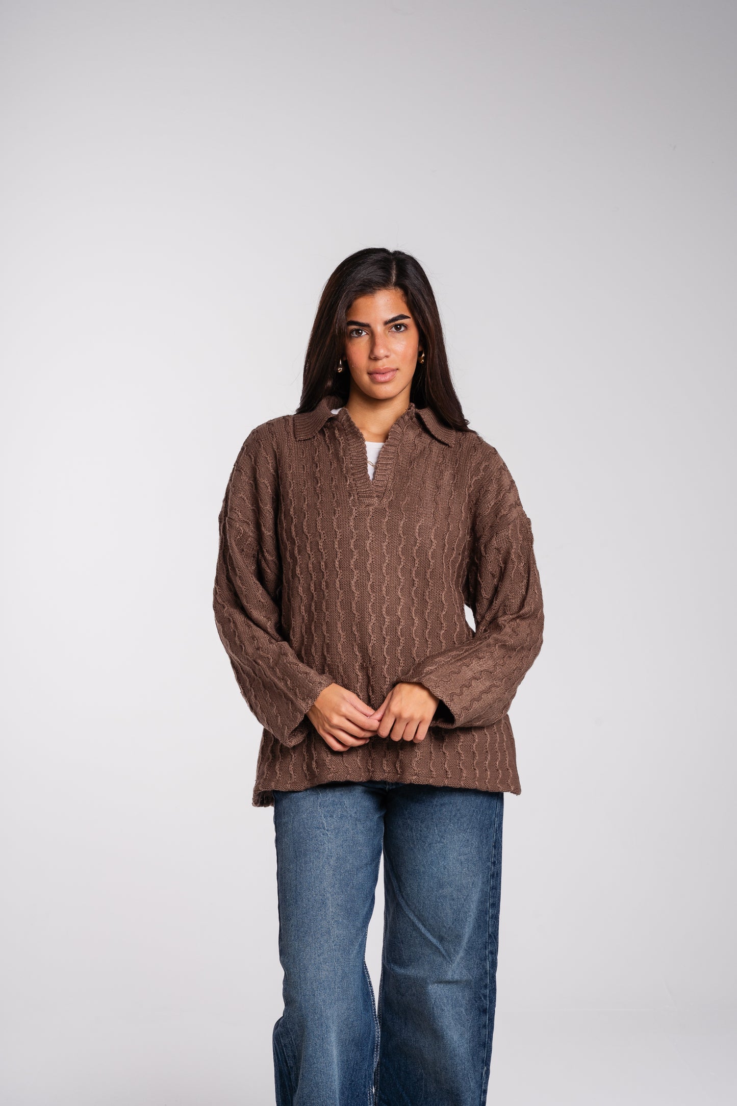 Going Places Pullover in Cafe