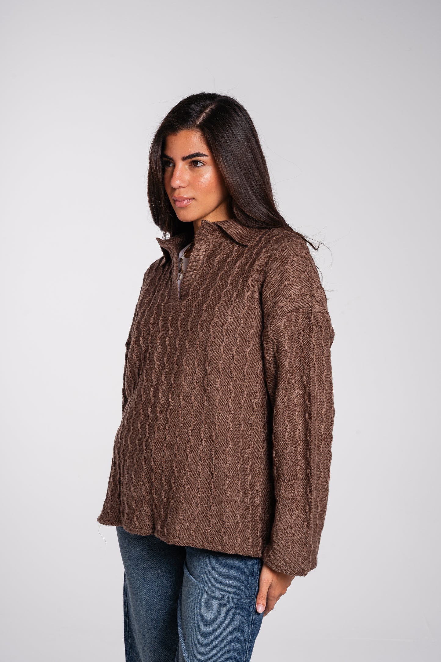 Going Places Pullover in Cafe