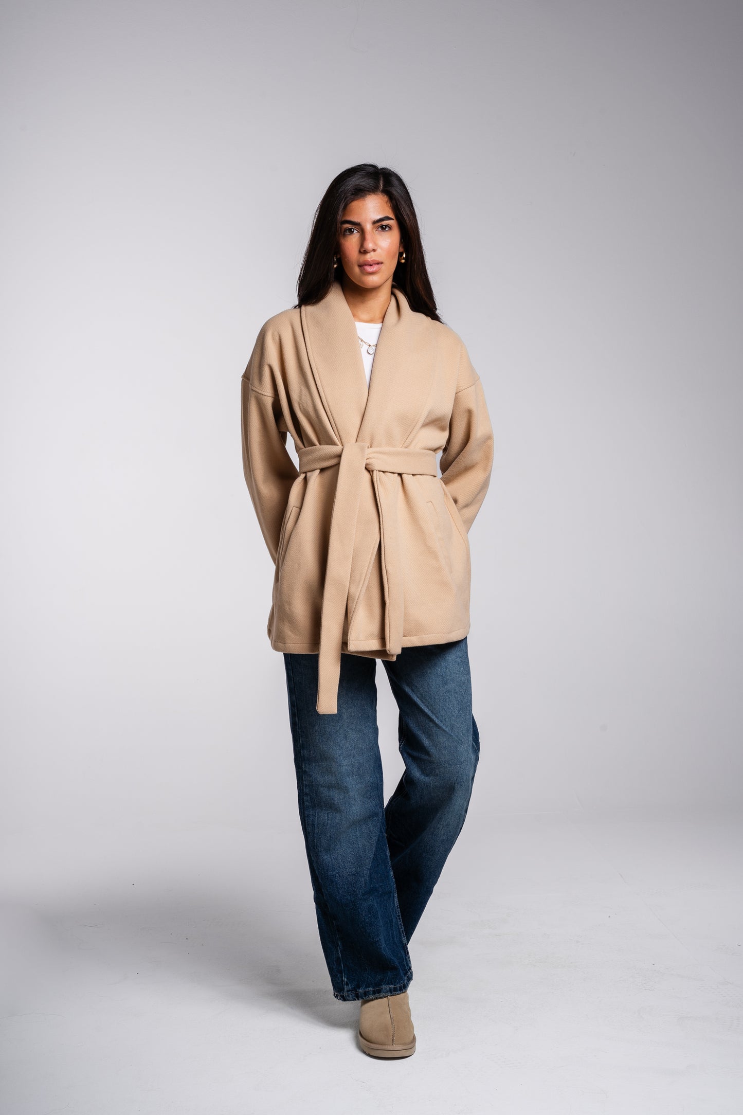 Forever yours jacket in Beige