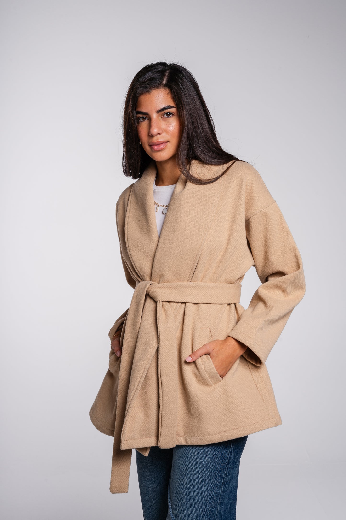 Forever yours jacket in Beige