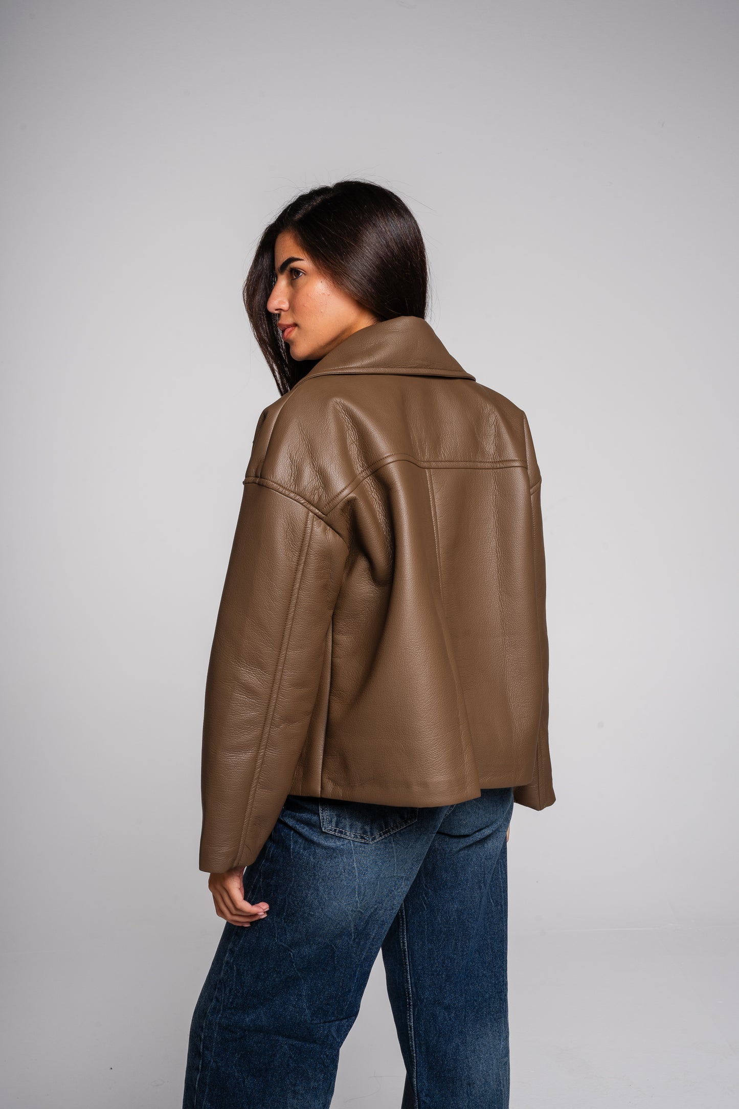 After Glow Jacket in cafe
