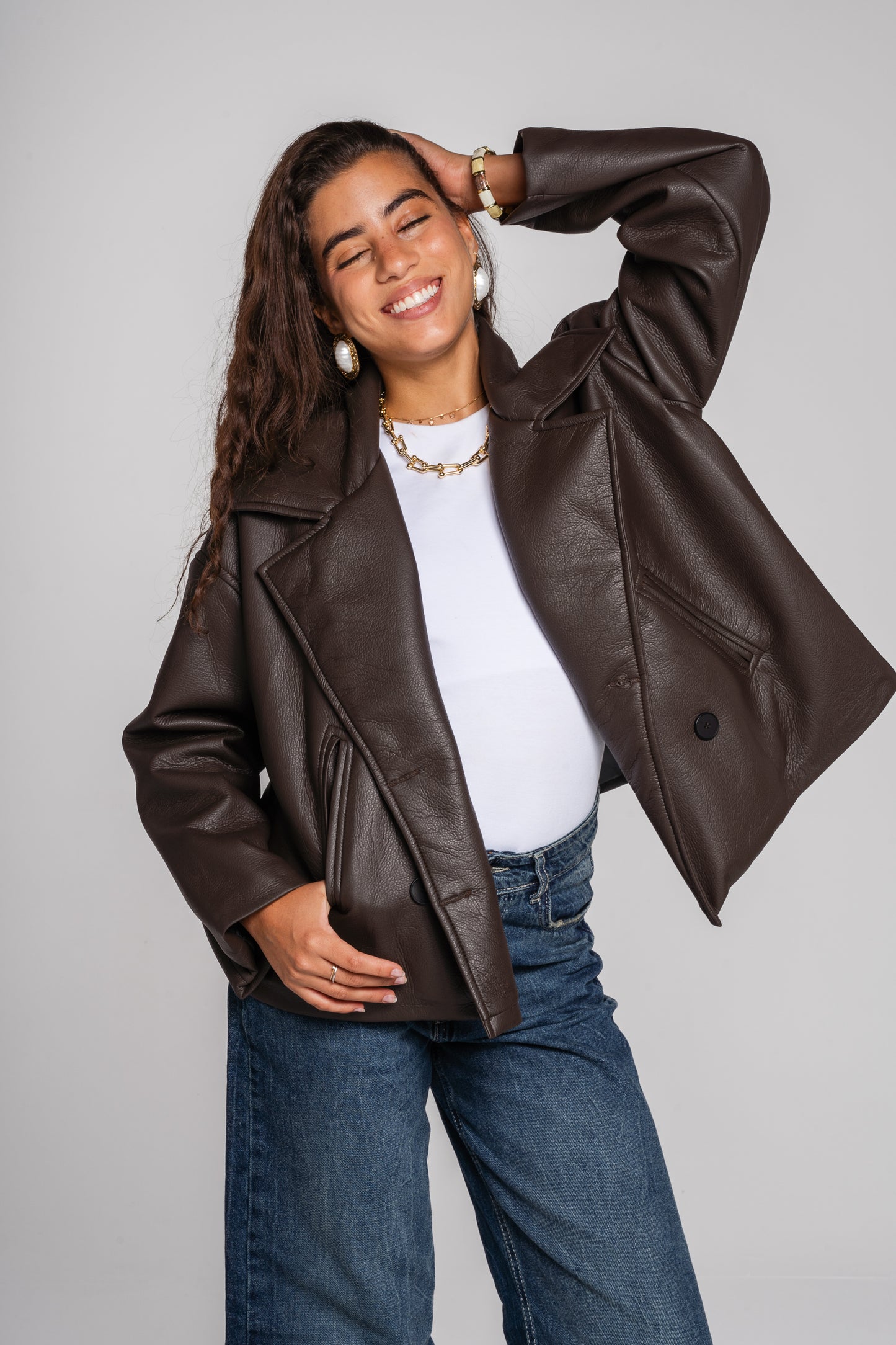 After Glow Jacket in Brown