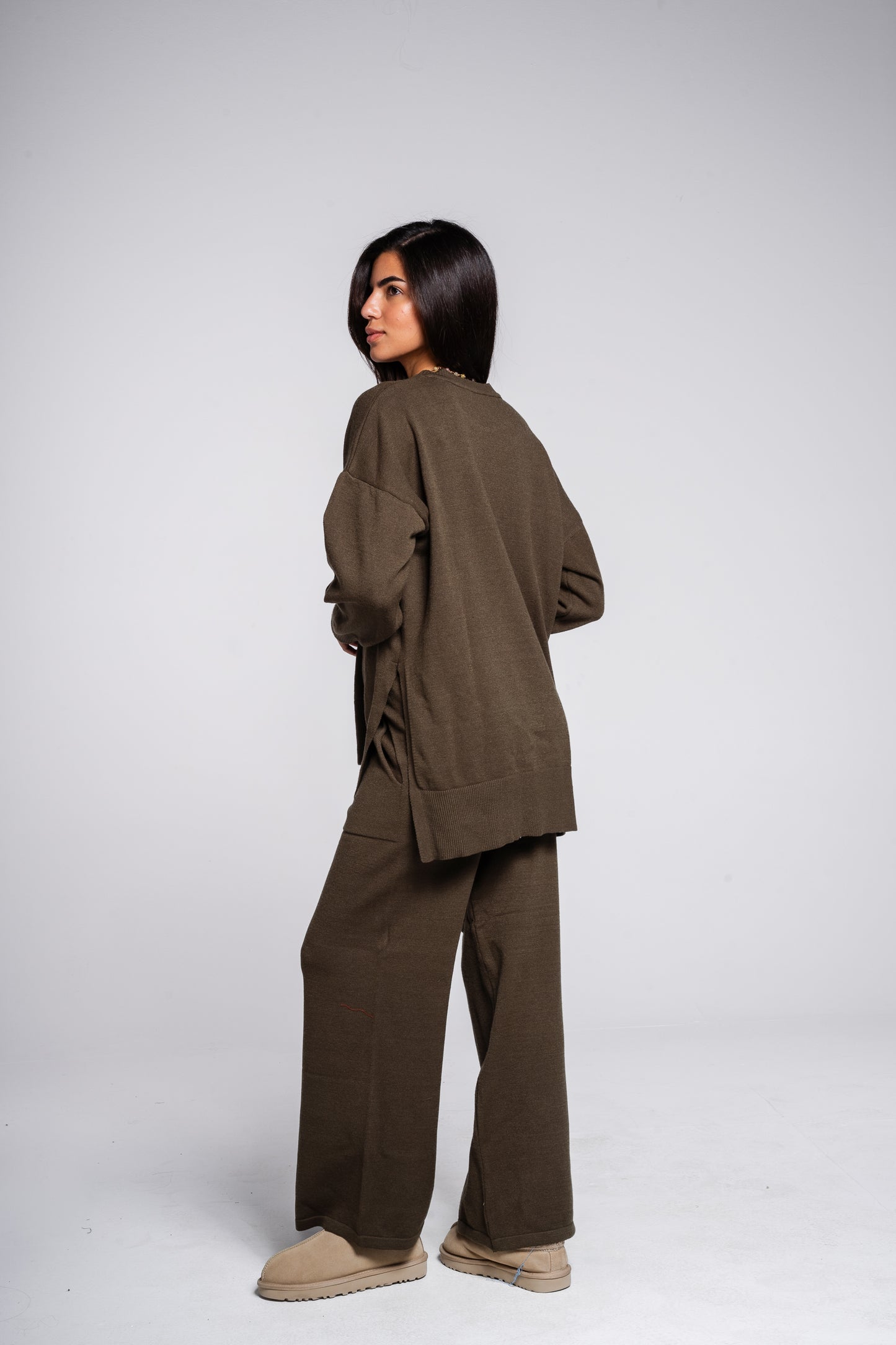 The Knit Set in Olive