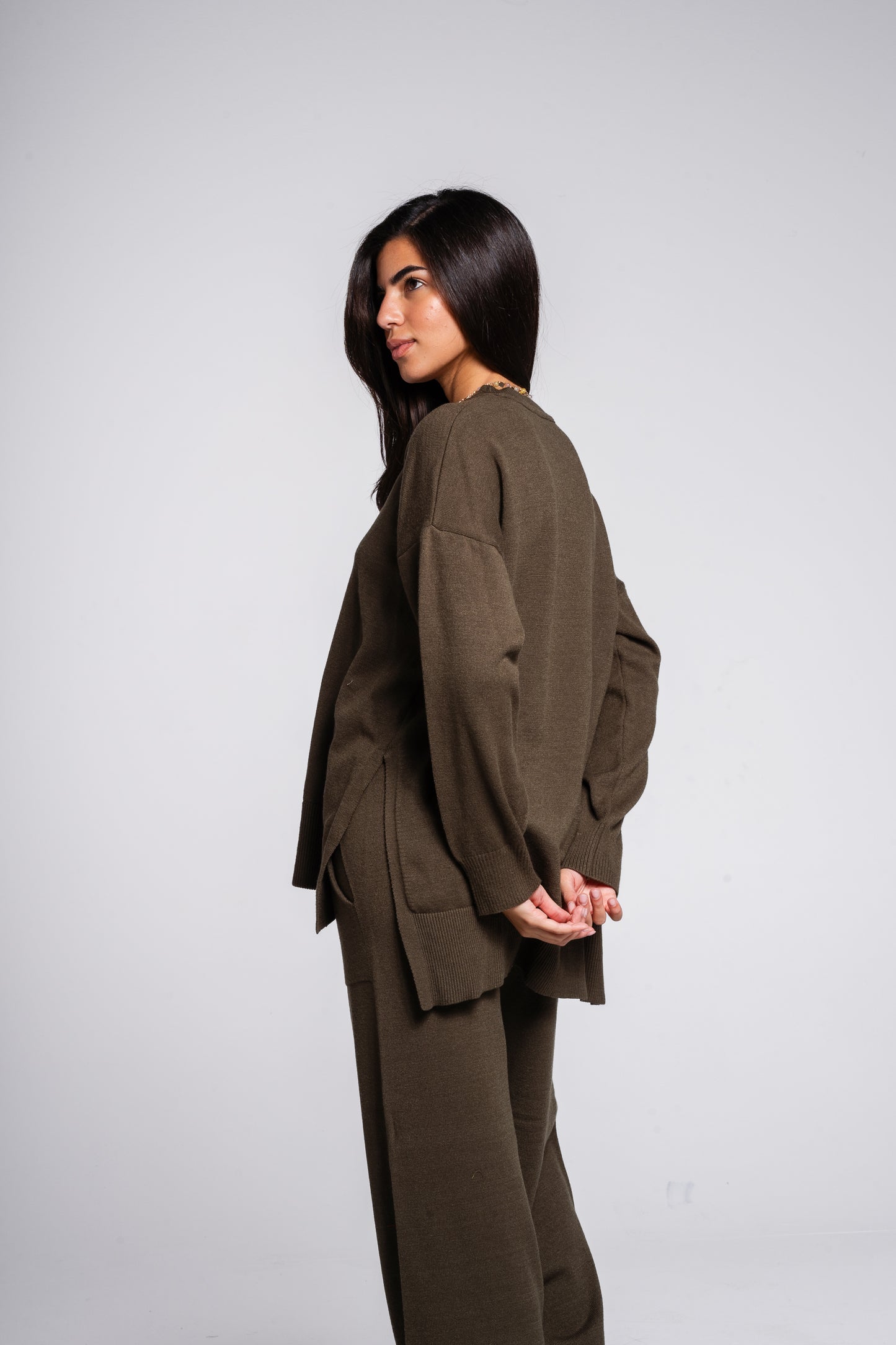 The Knit Set in Olive