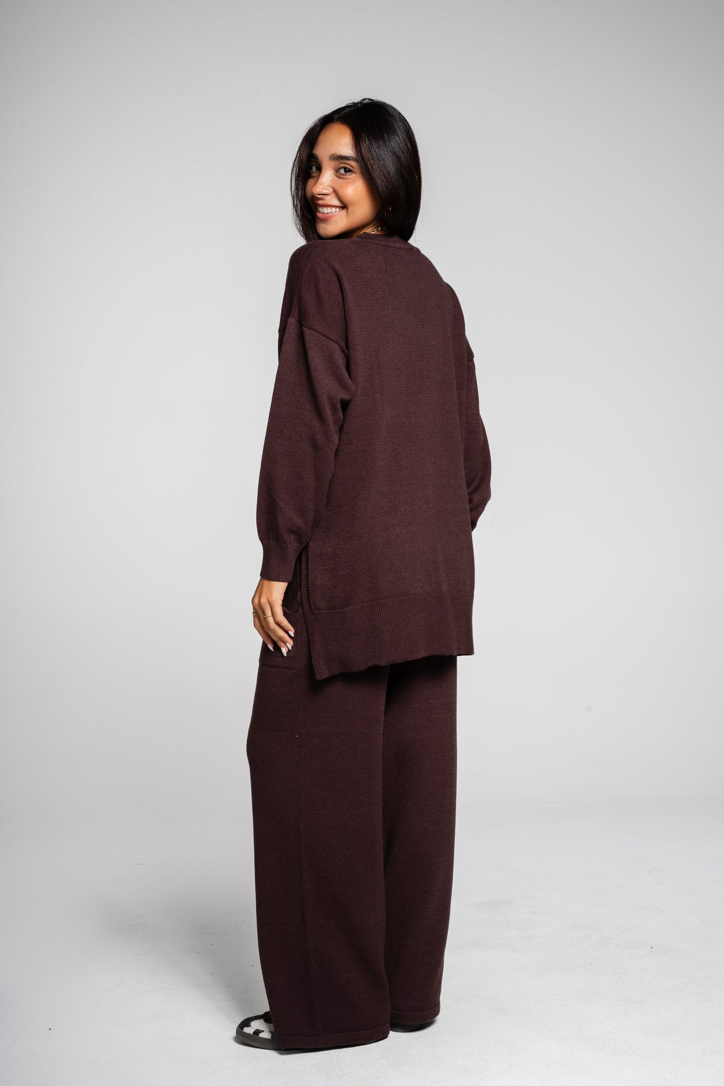 The Knit Set in Brown
