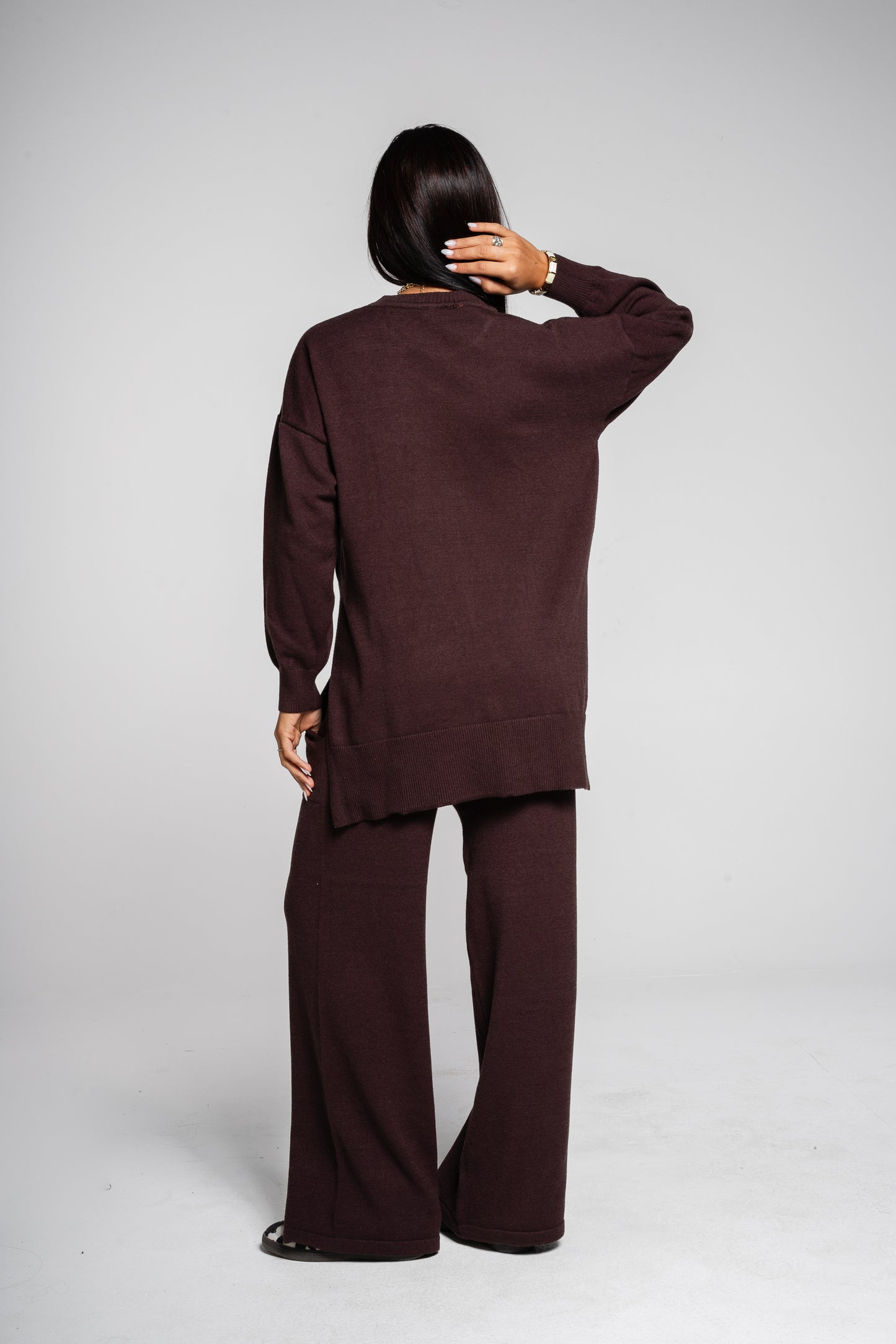 The Knit Set in Brown