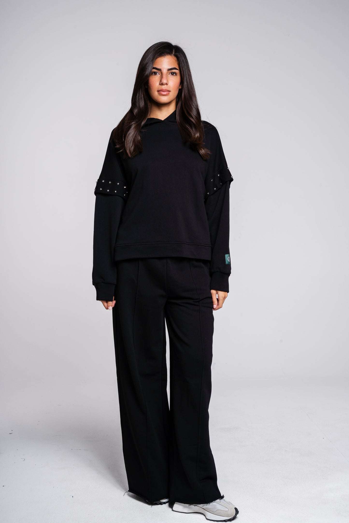 Studded Easy Set in black