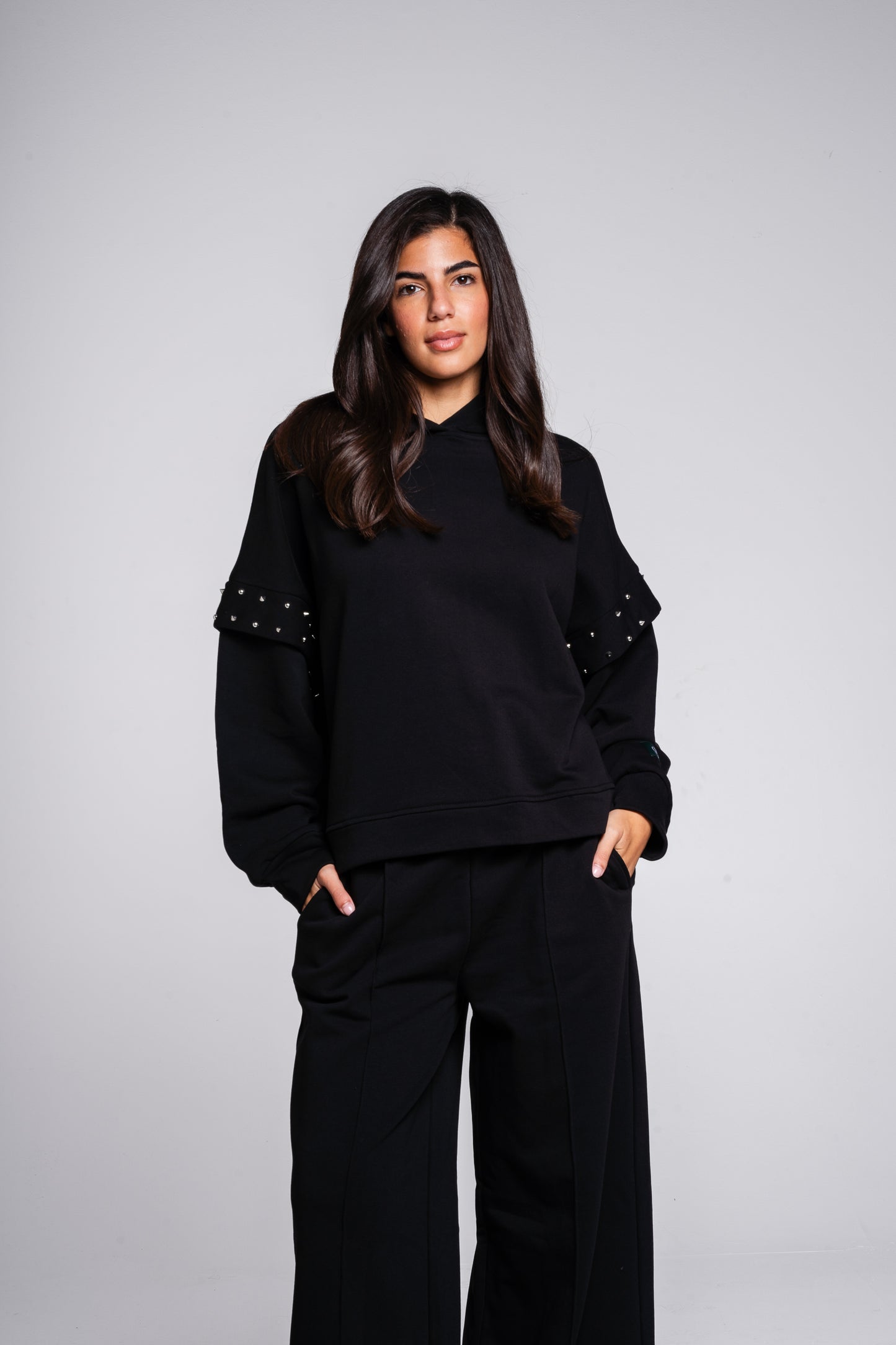 Studded Easy Set in black