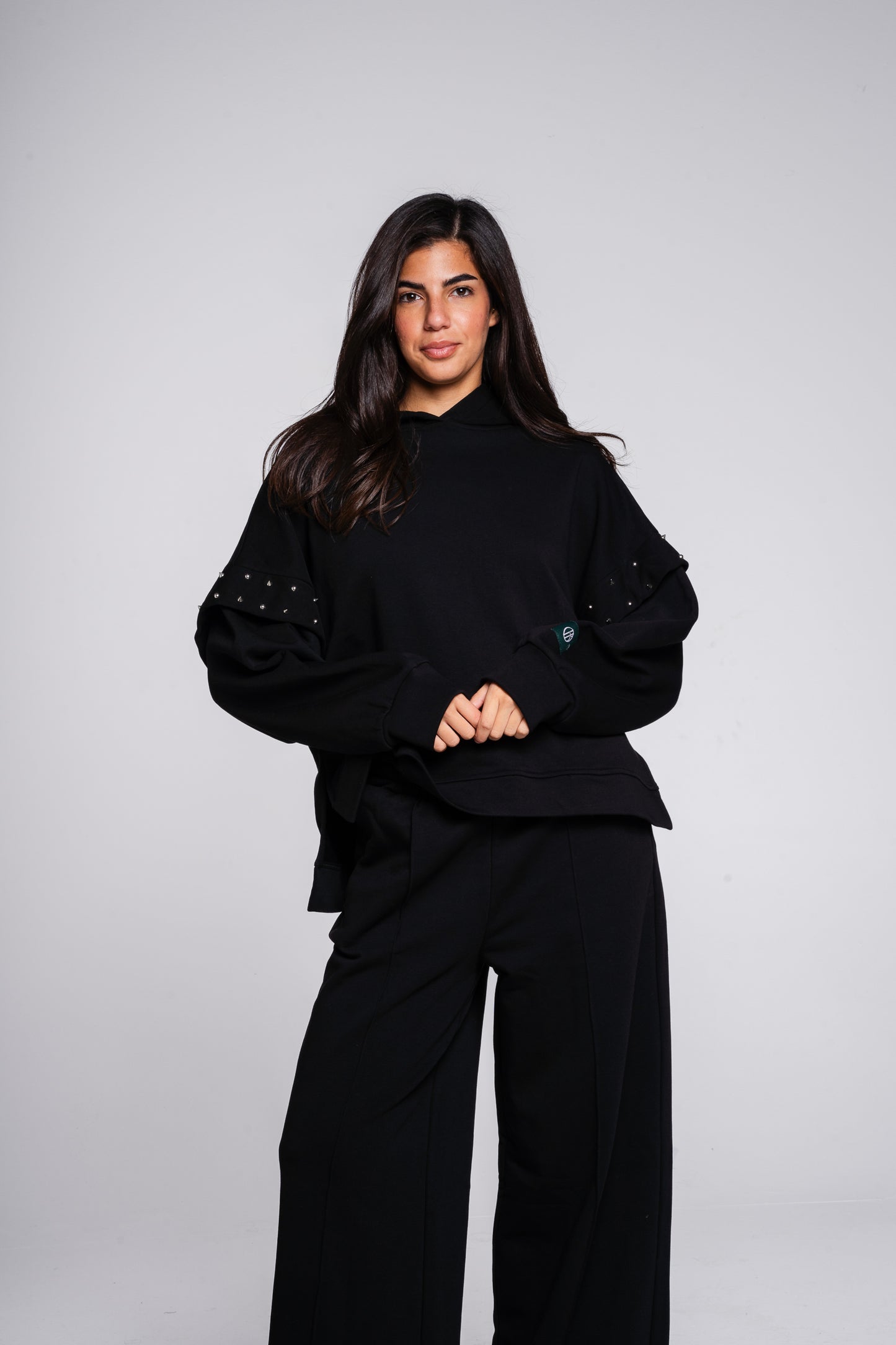 Studded Easy Set in black