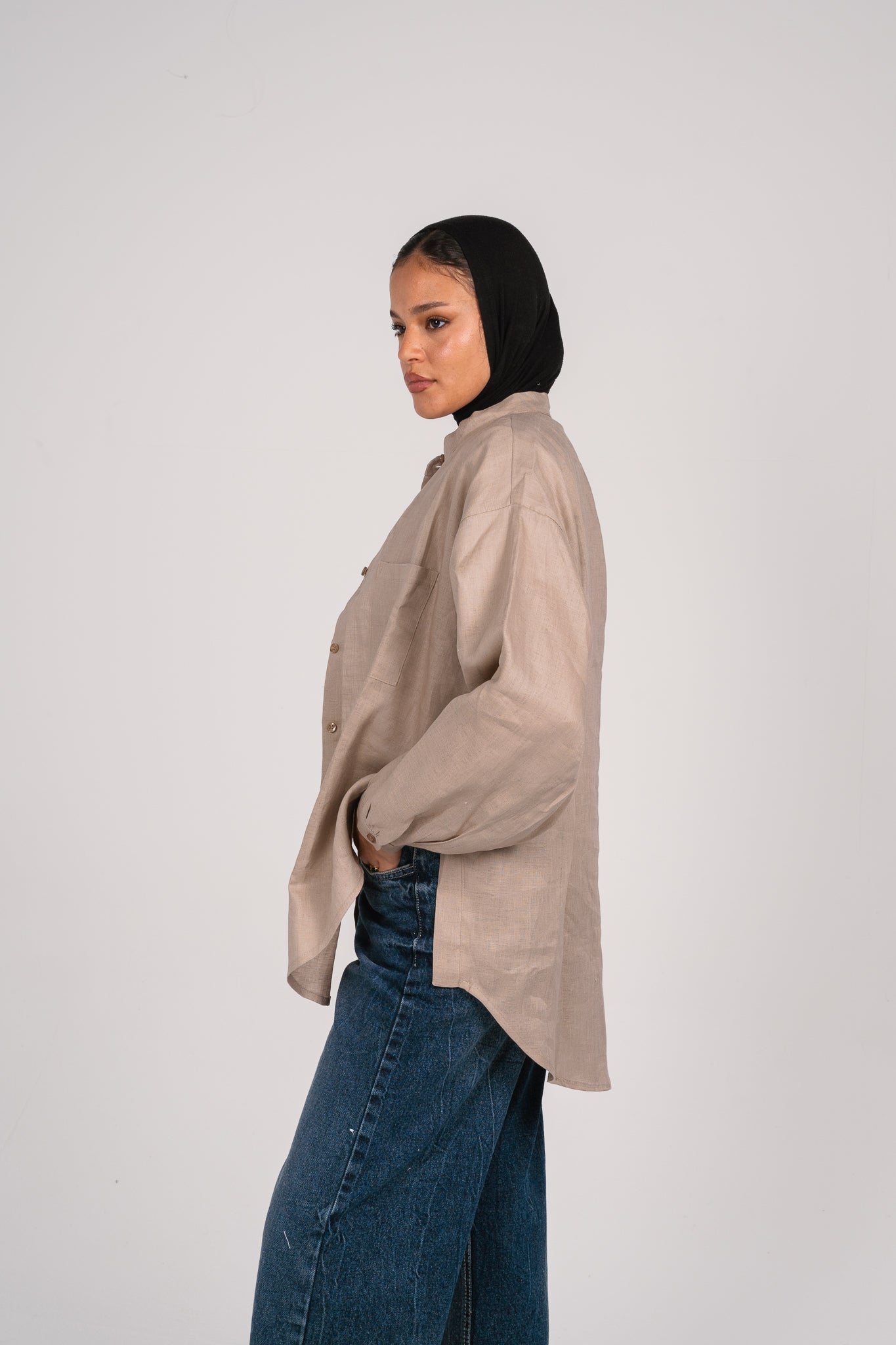 Golden hour shirt in Taupe