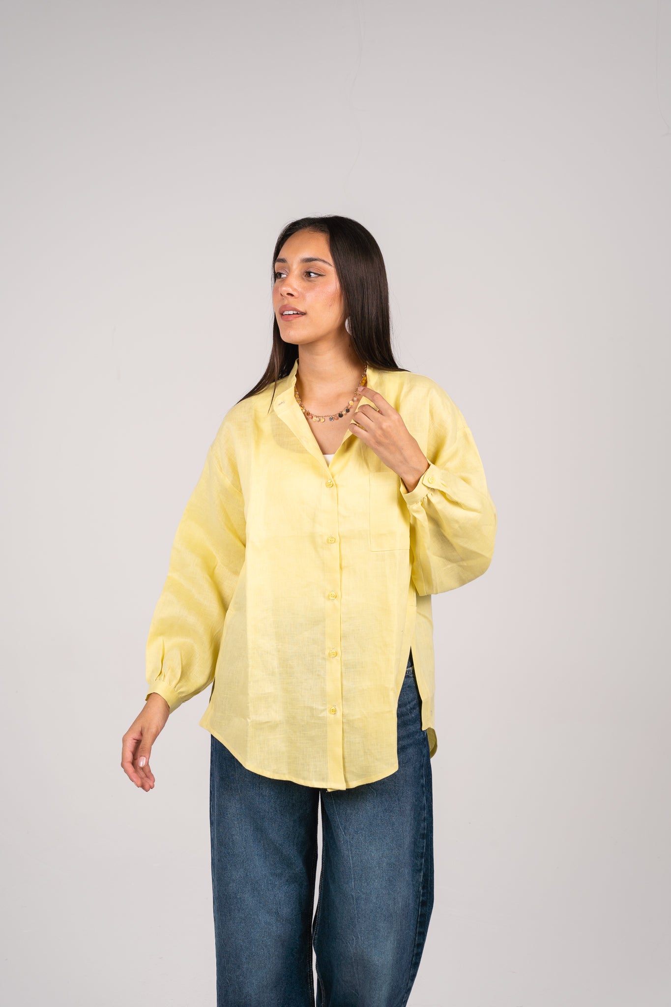 Golden hour shirt in Butter Yellow
