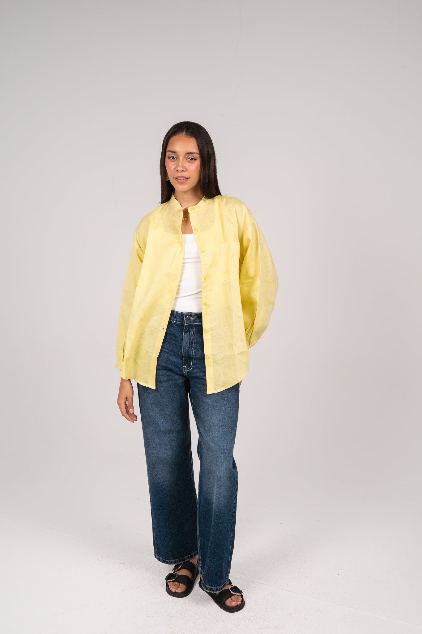 Golden hour shirt in Butter Yellow