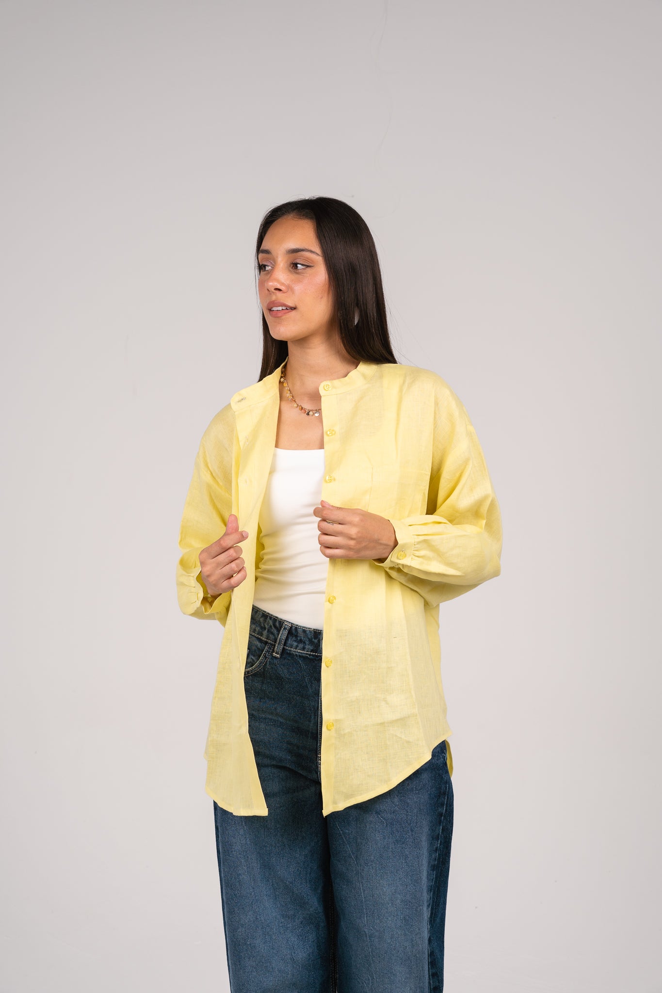 Golden hour shirt in Butter Yellow