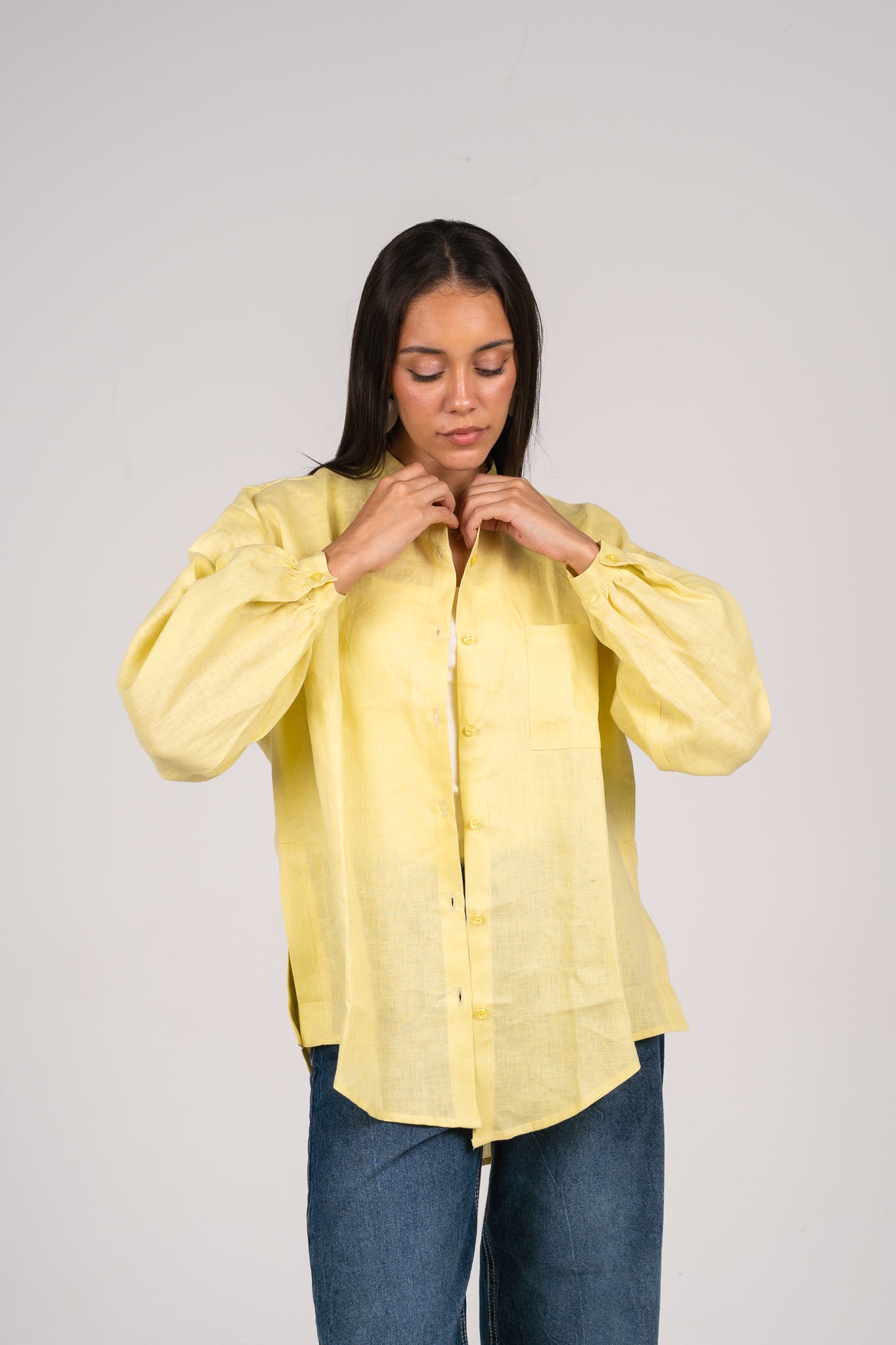 Golden hour shirt in Butter Yellow