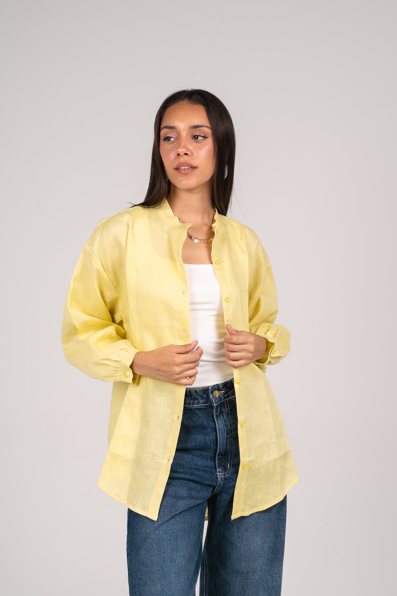 Golden hour shirt in Butter Yellow