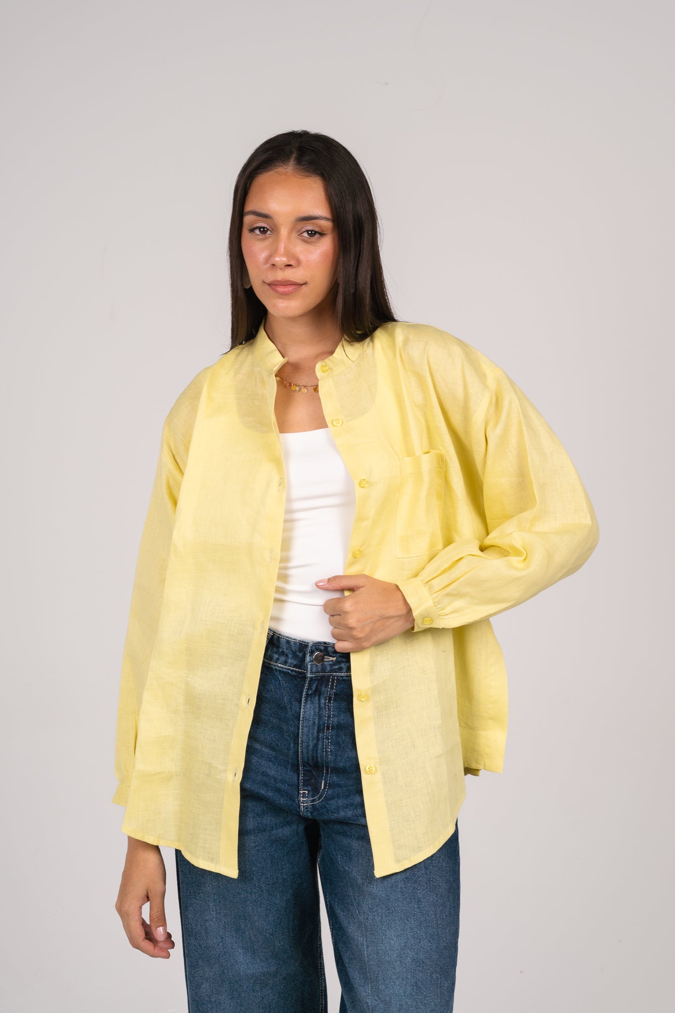 Golden hour shirt in Butter Yellow