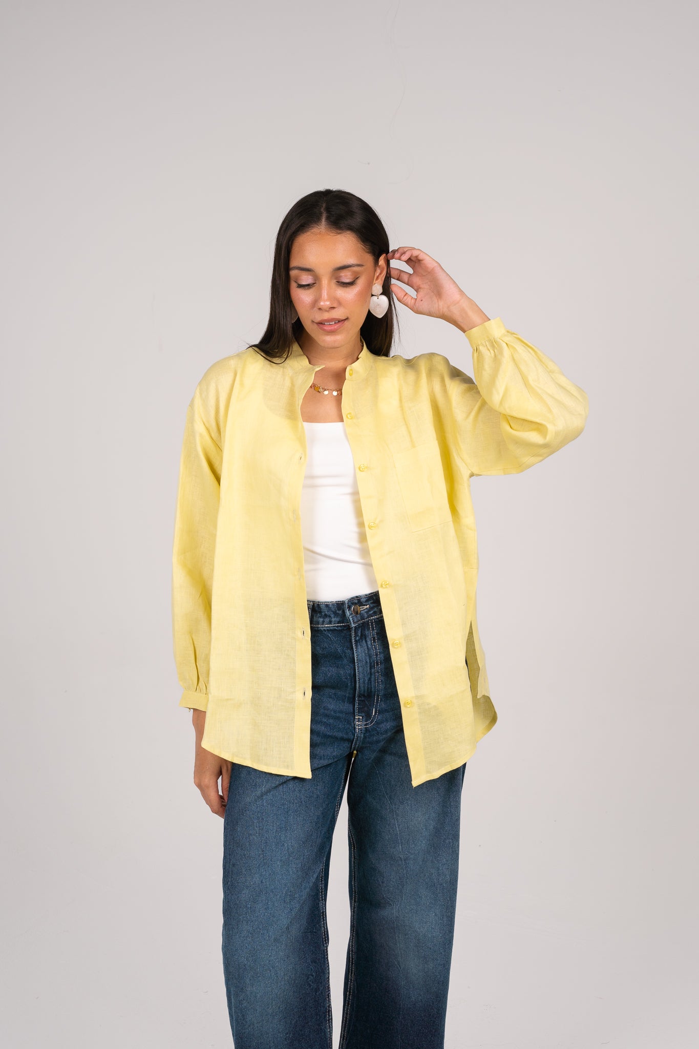 Golden hour shirt in Butter Yellow