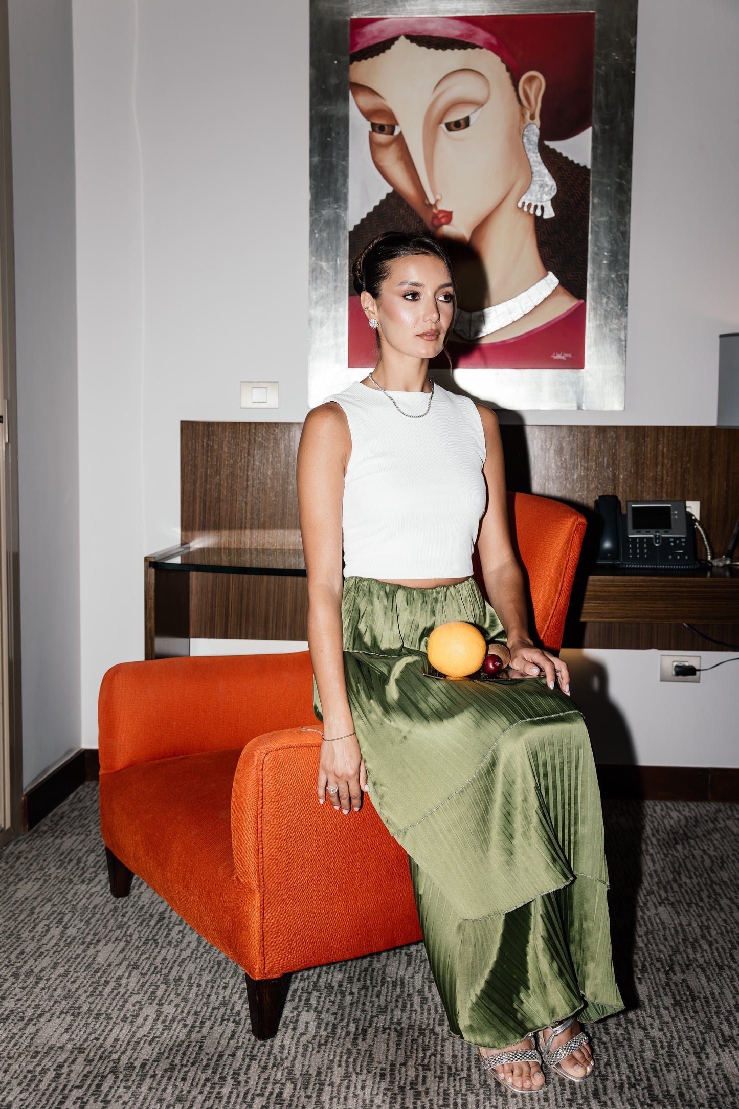 DAZZLE Skirt in sage green