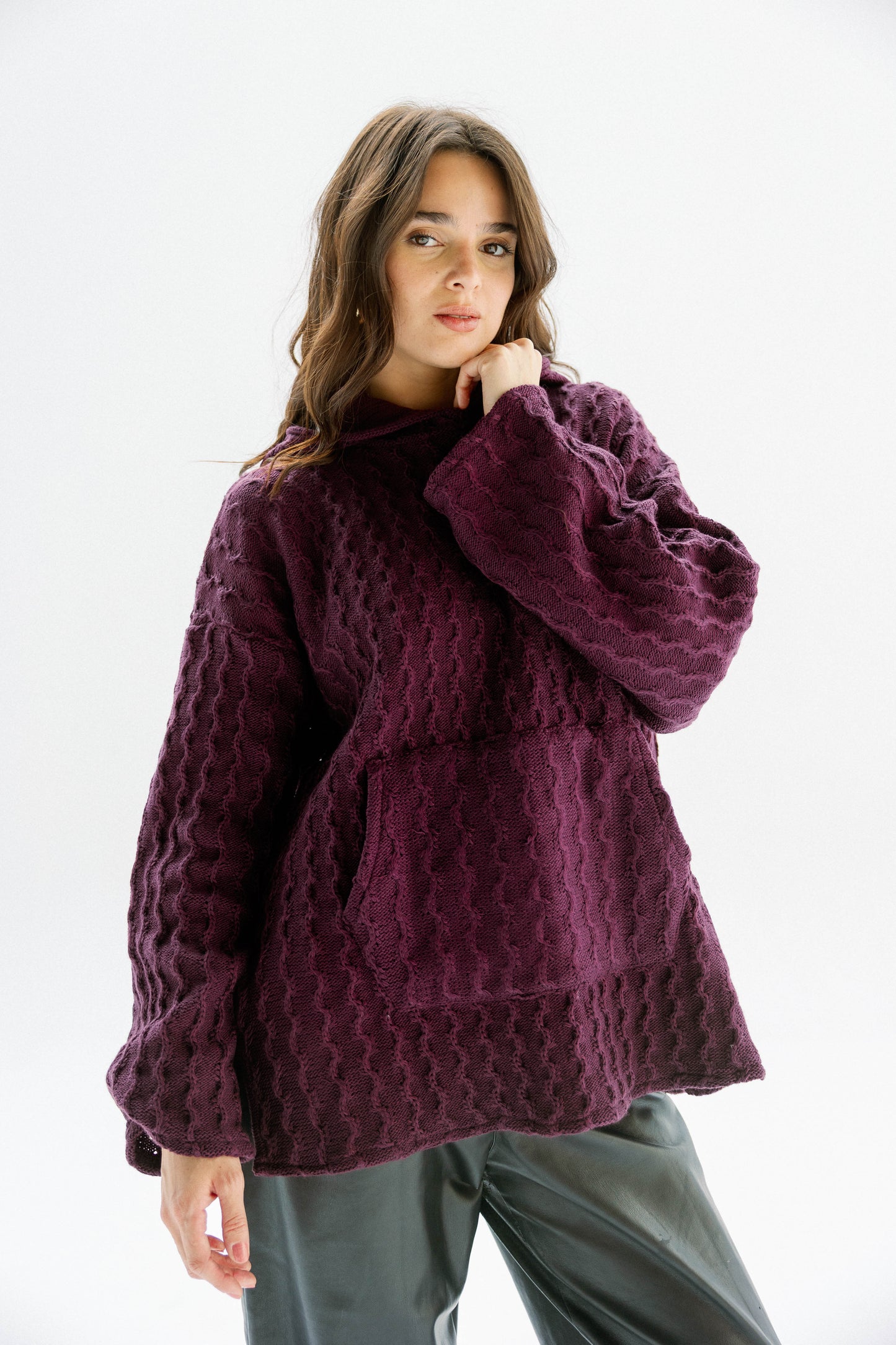 Sweet Nothing hoodie in burgundy