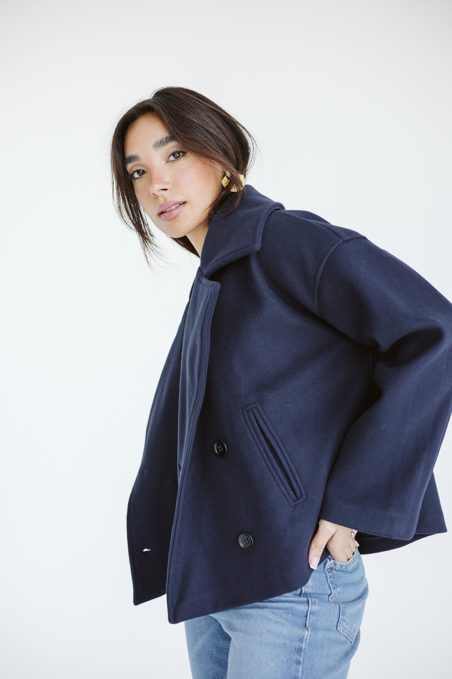 Snug jacket in Navy