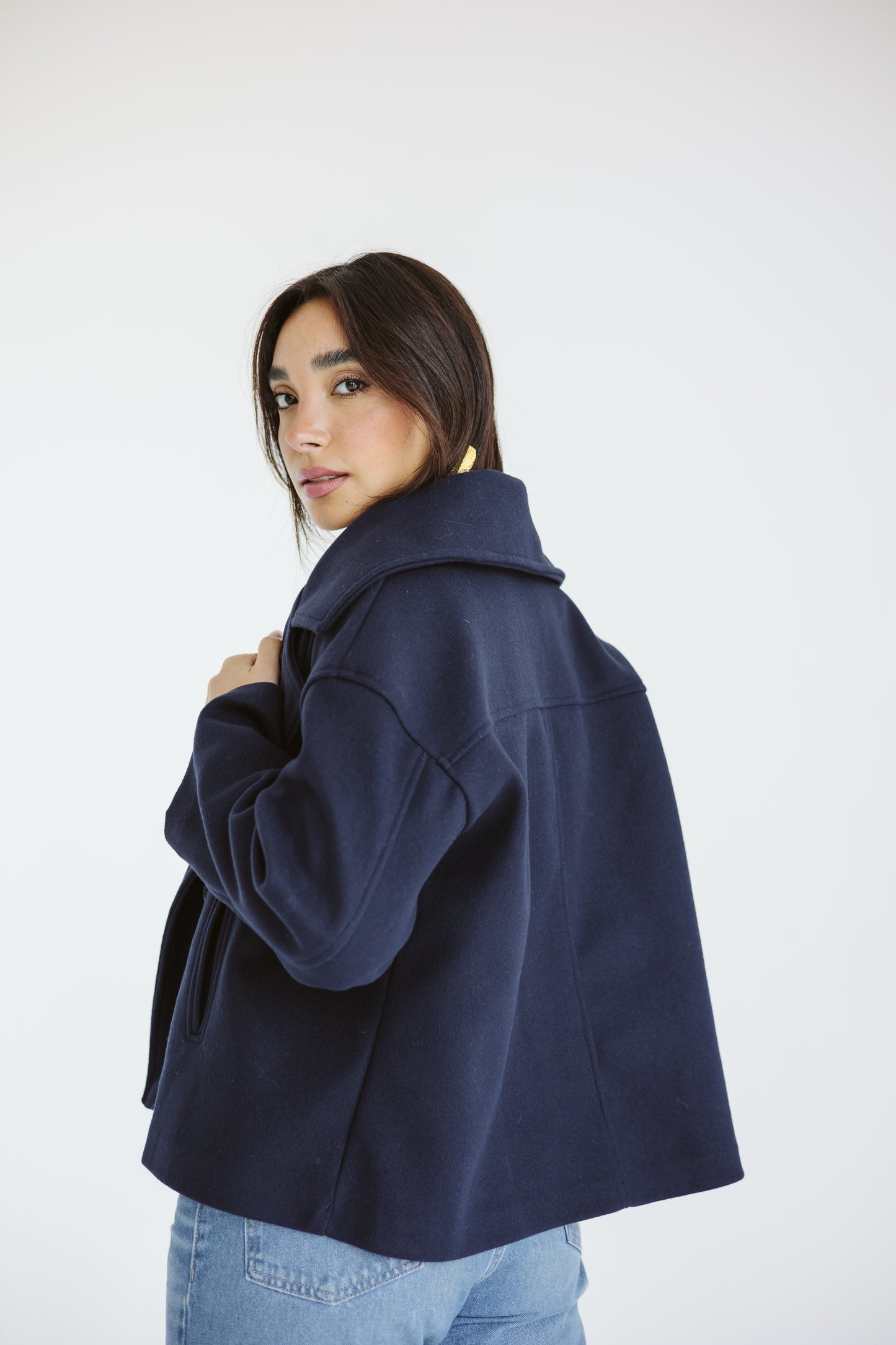 Snug jacket in Navy