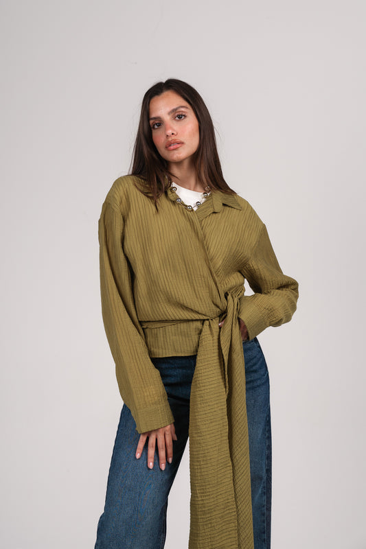 Keep it cool wrap shirt in Lime