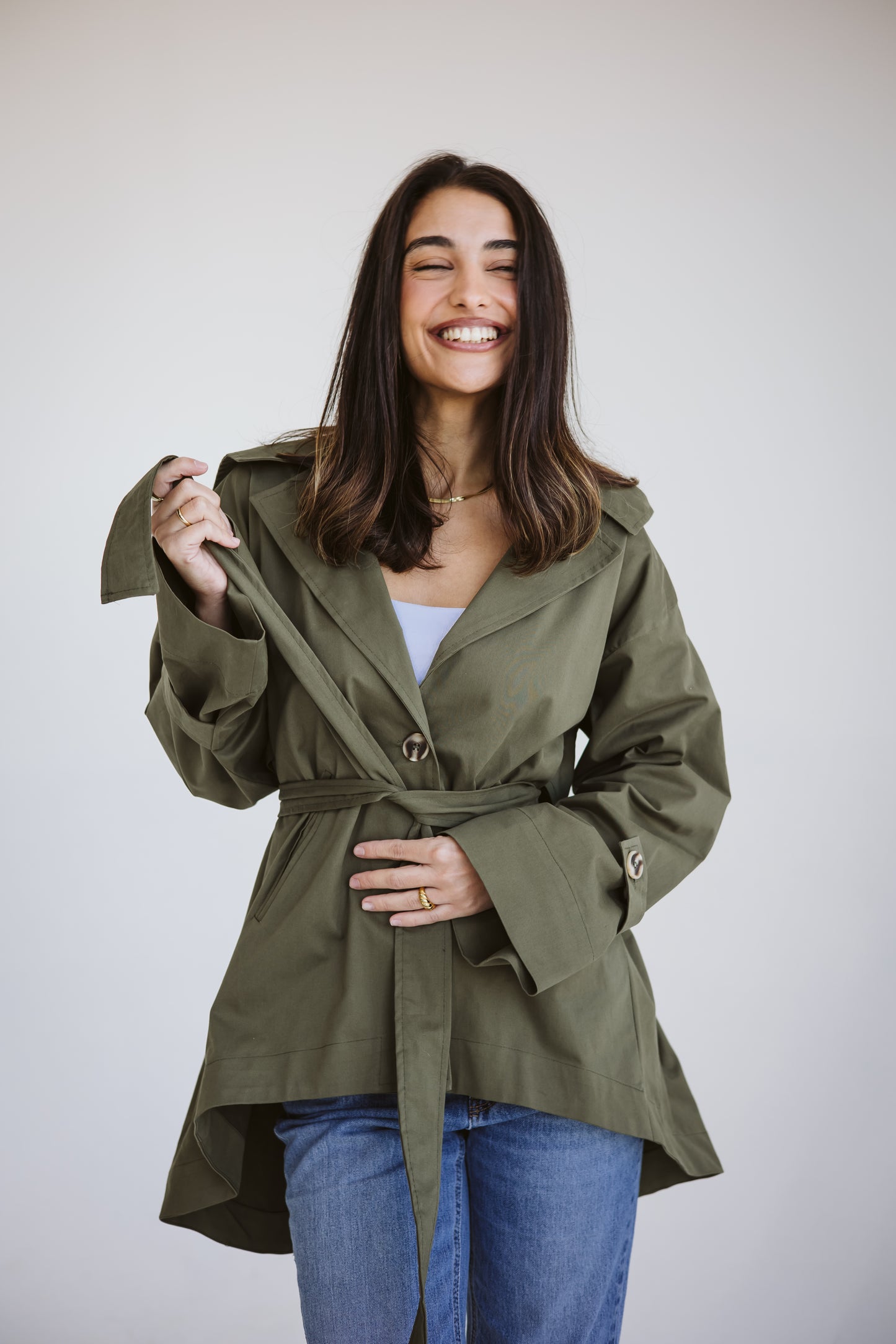 Luca jacket in olive ( preorder & receive in 10 to 15 days)