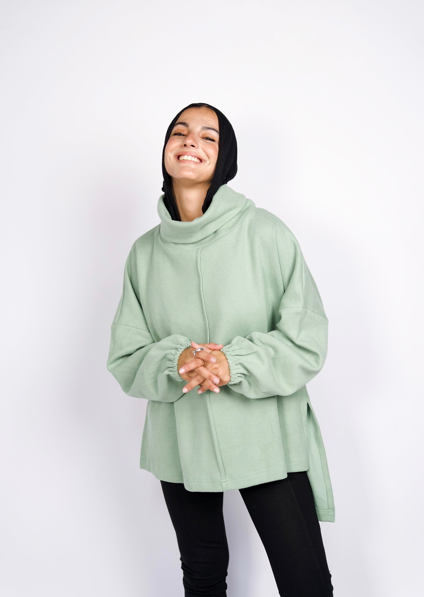 All i need pullover in mint