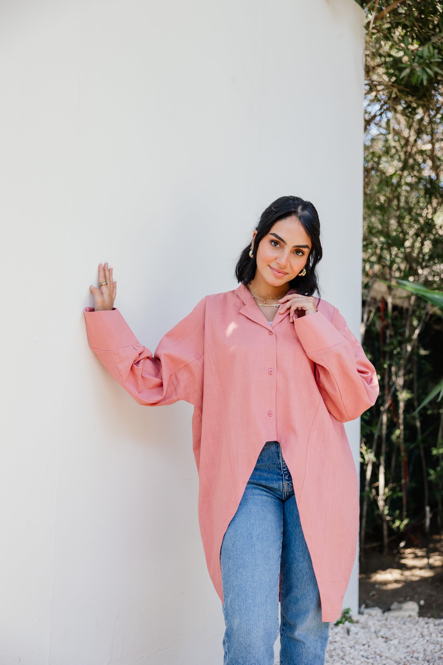 Pretty girl blouse in Peach