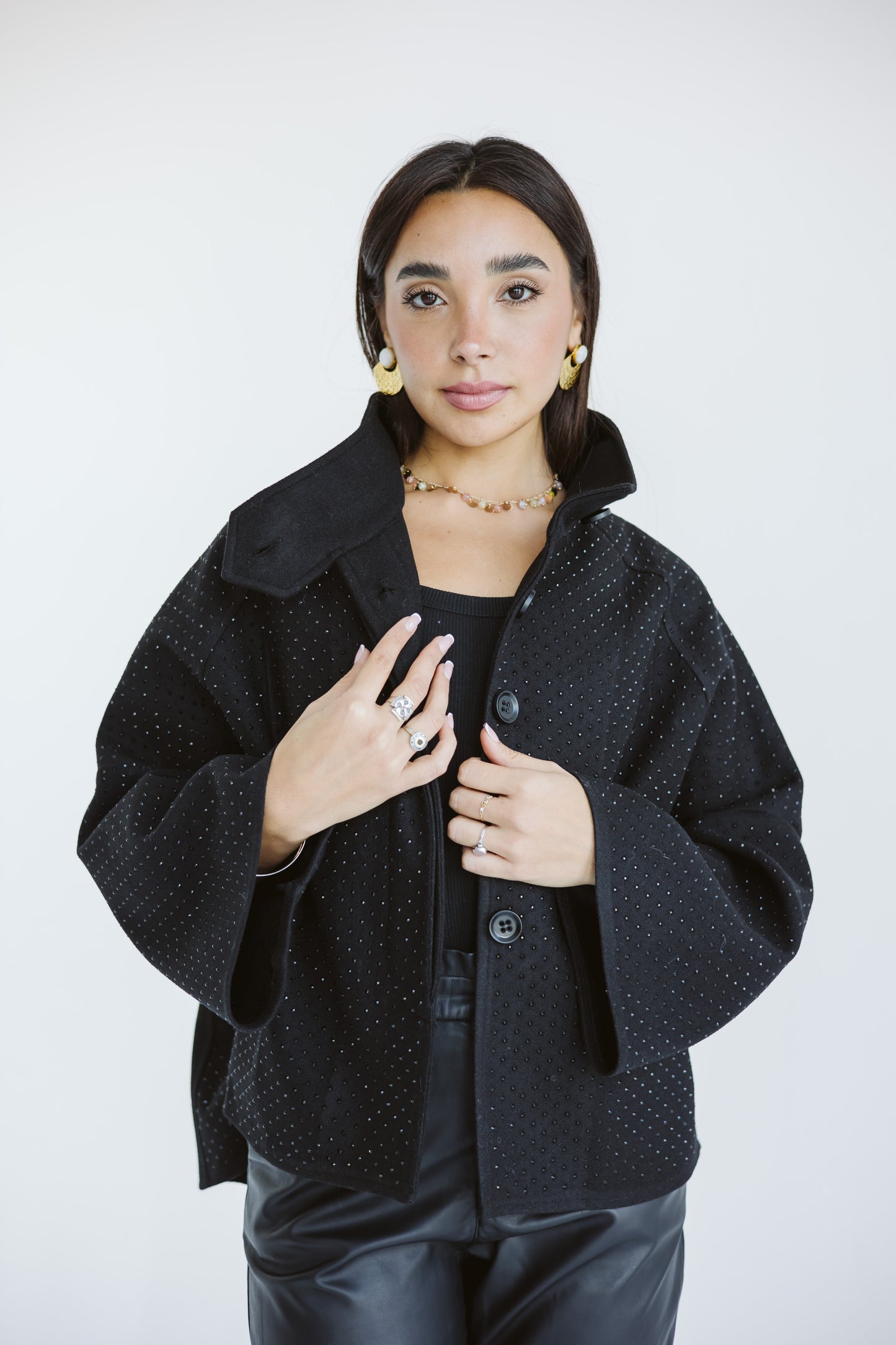 Chaser studded cape